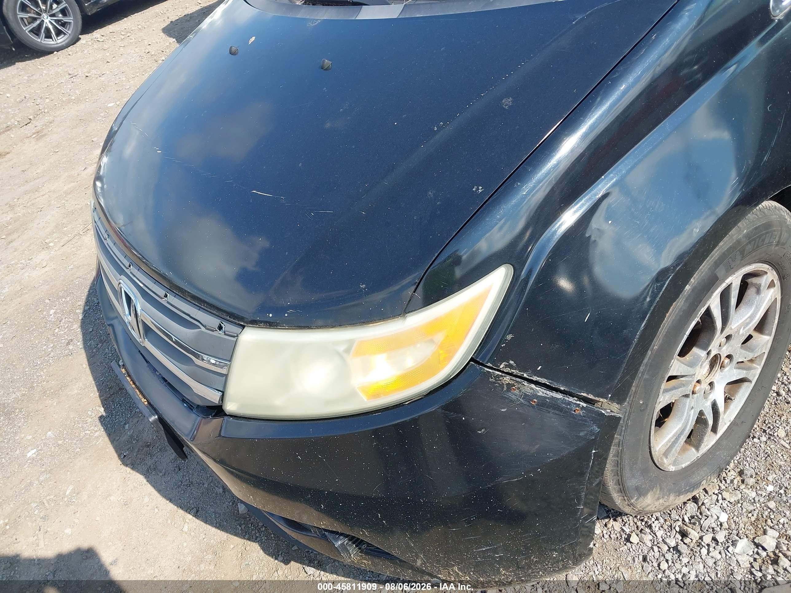 2011 Honda Odyssey Ex-l Black vin: 5FNRL5H65BB018471