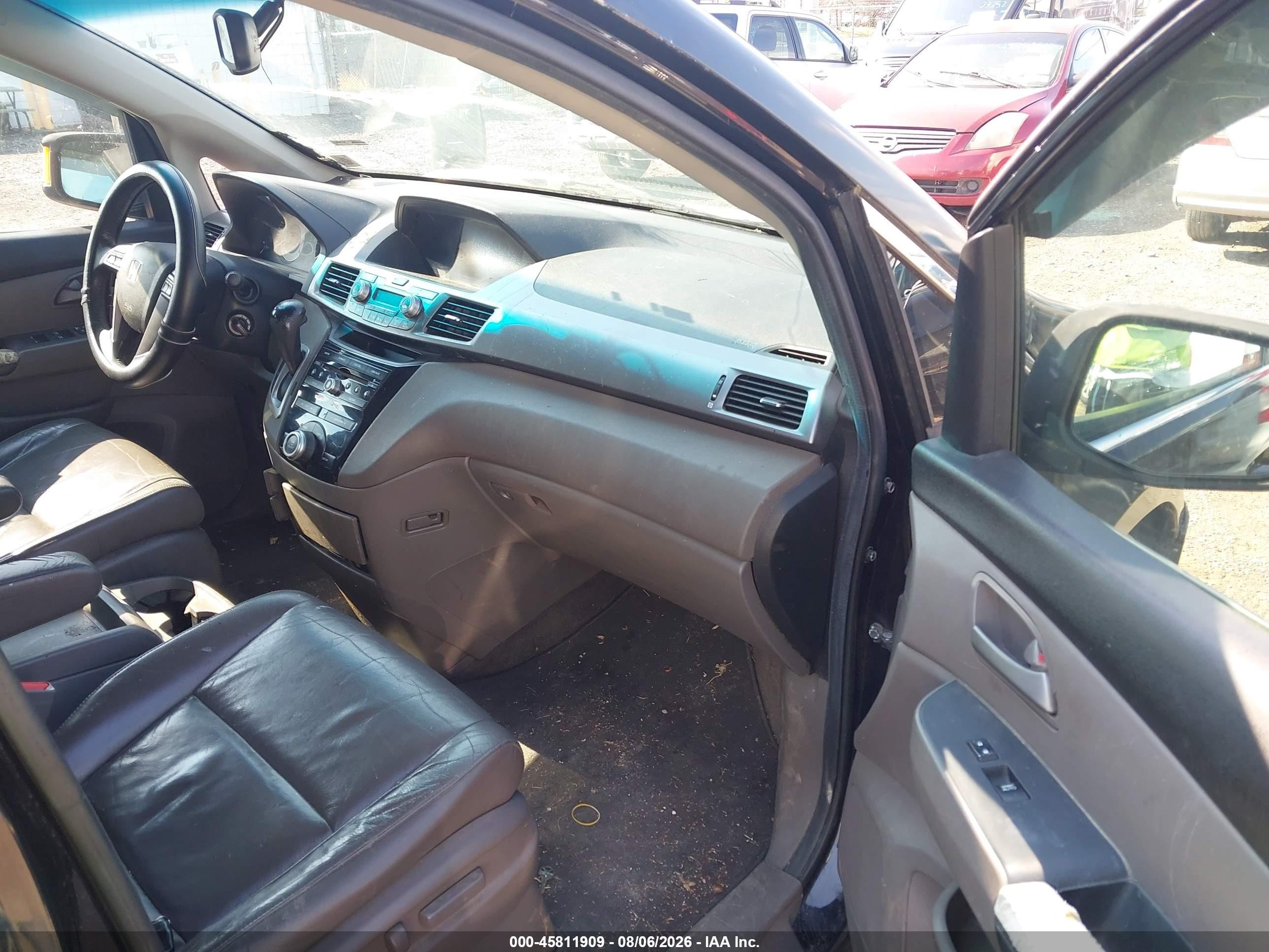 2011 Honda Odyssey Ex-l Black vin: 5FNRL5H65BB018471