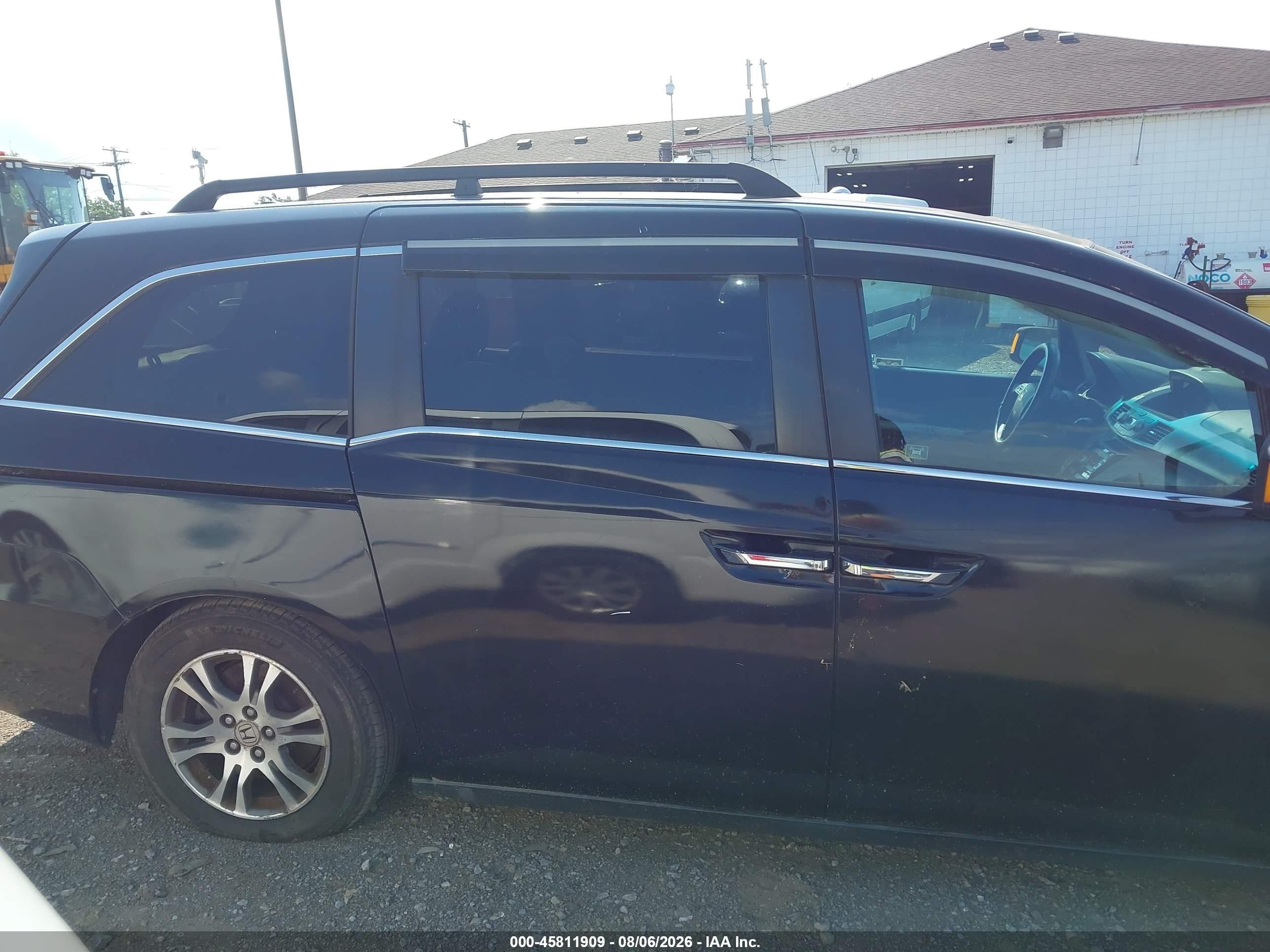 2011 Honda Odyssey Ex-l Black vin: 5FNRL5H65BB018471