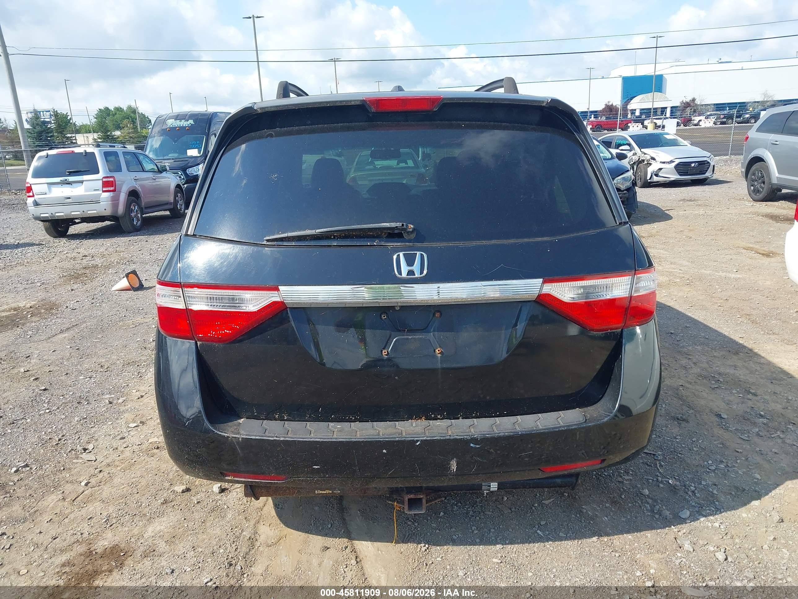 2011 Honda Odyssey Ex-l Black vin: 5FNRL5H65BB018471