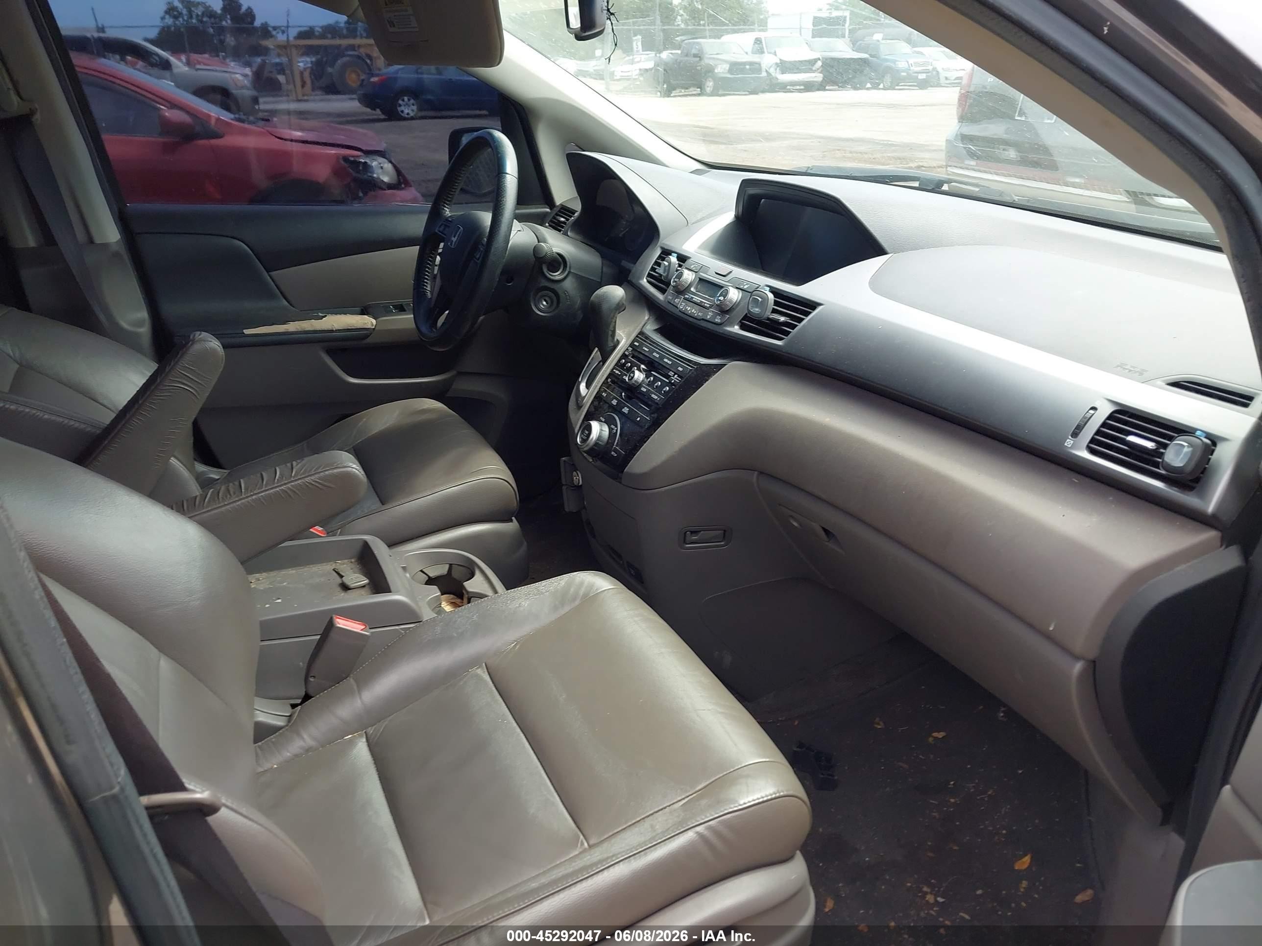 2011 Honda Odyssey Ex-l Gray vin: 5FNRL5H65BB026845