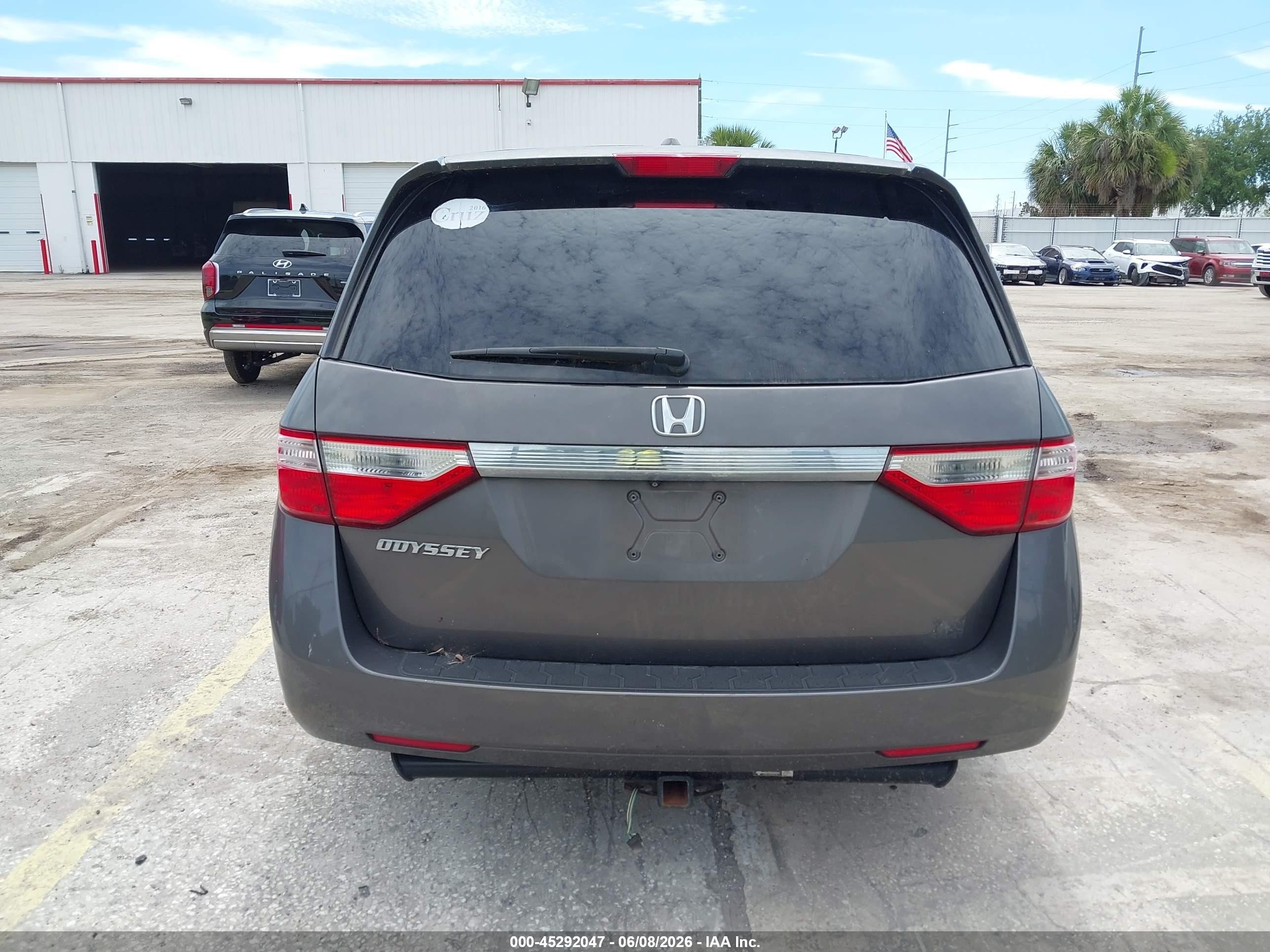 2011 Honda Odyssey Ex-l Gray vin: 5FNRL5H65BB026845