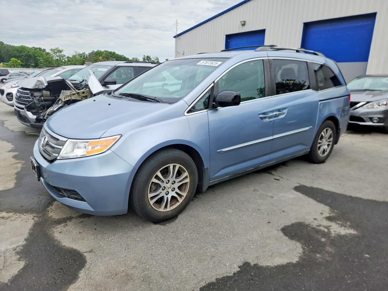 2011 Honda Odyssey Exl Silver vin: 5FNRL5H65BB031334