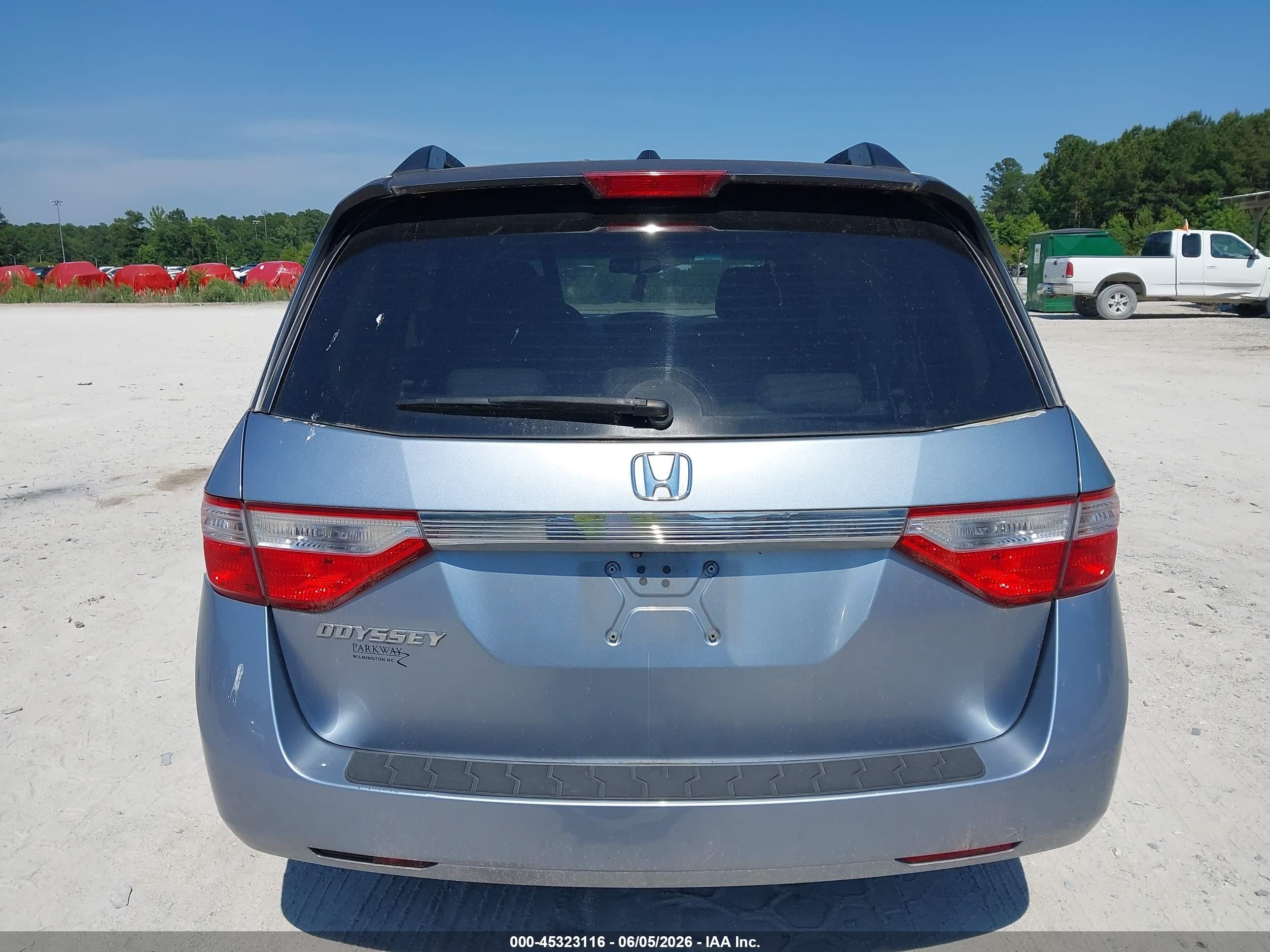 2011 Honda Odyssey Ex-l Blue vin: 5FNRL5H65BB042222