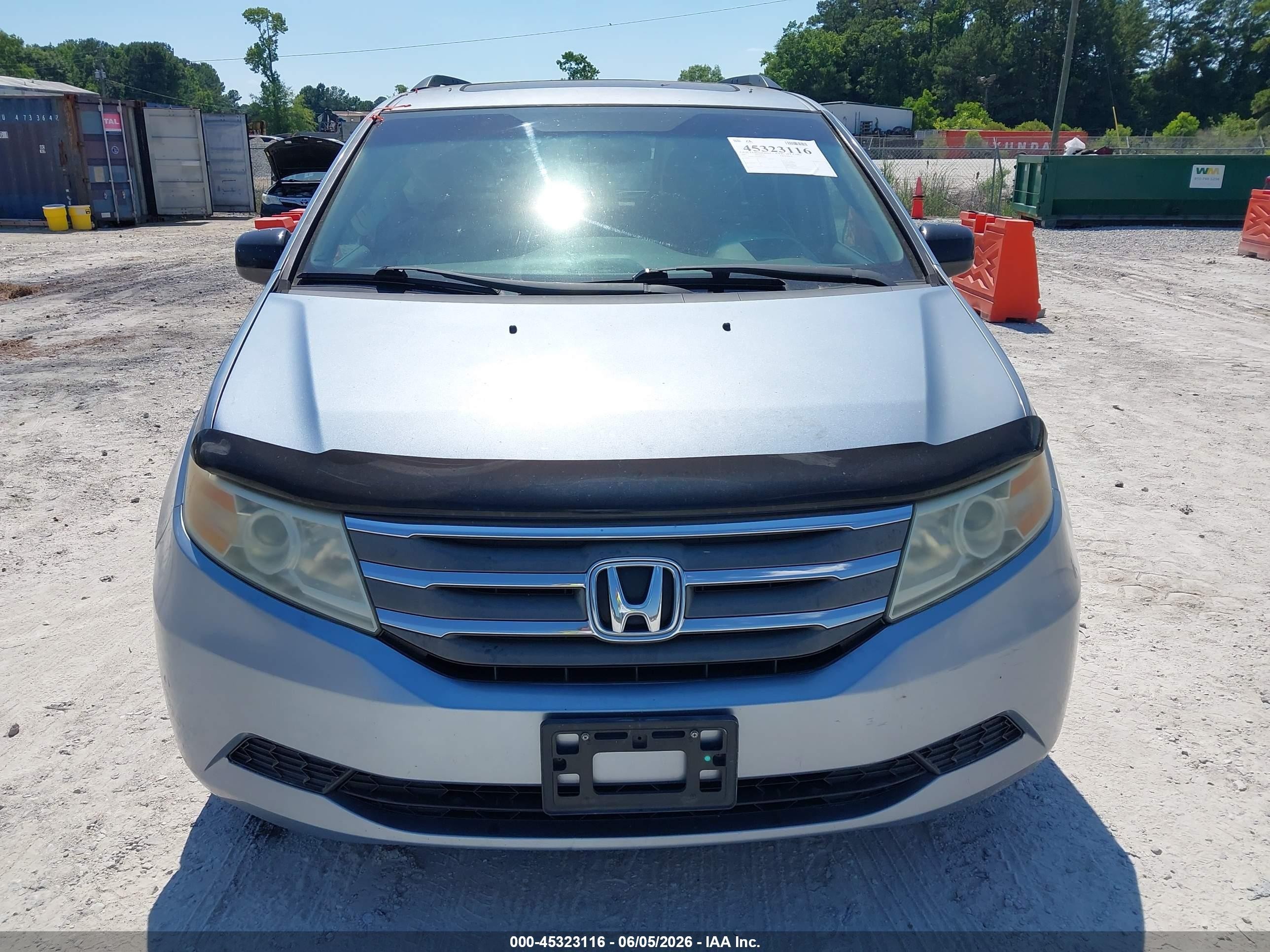2011 Honda Odyssey Ex-l Blue vin: 5FNRL5H65BB042222