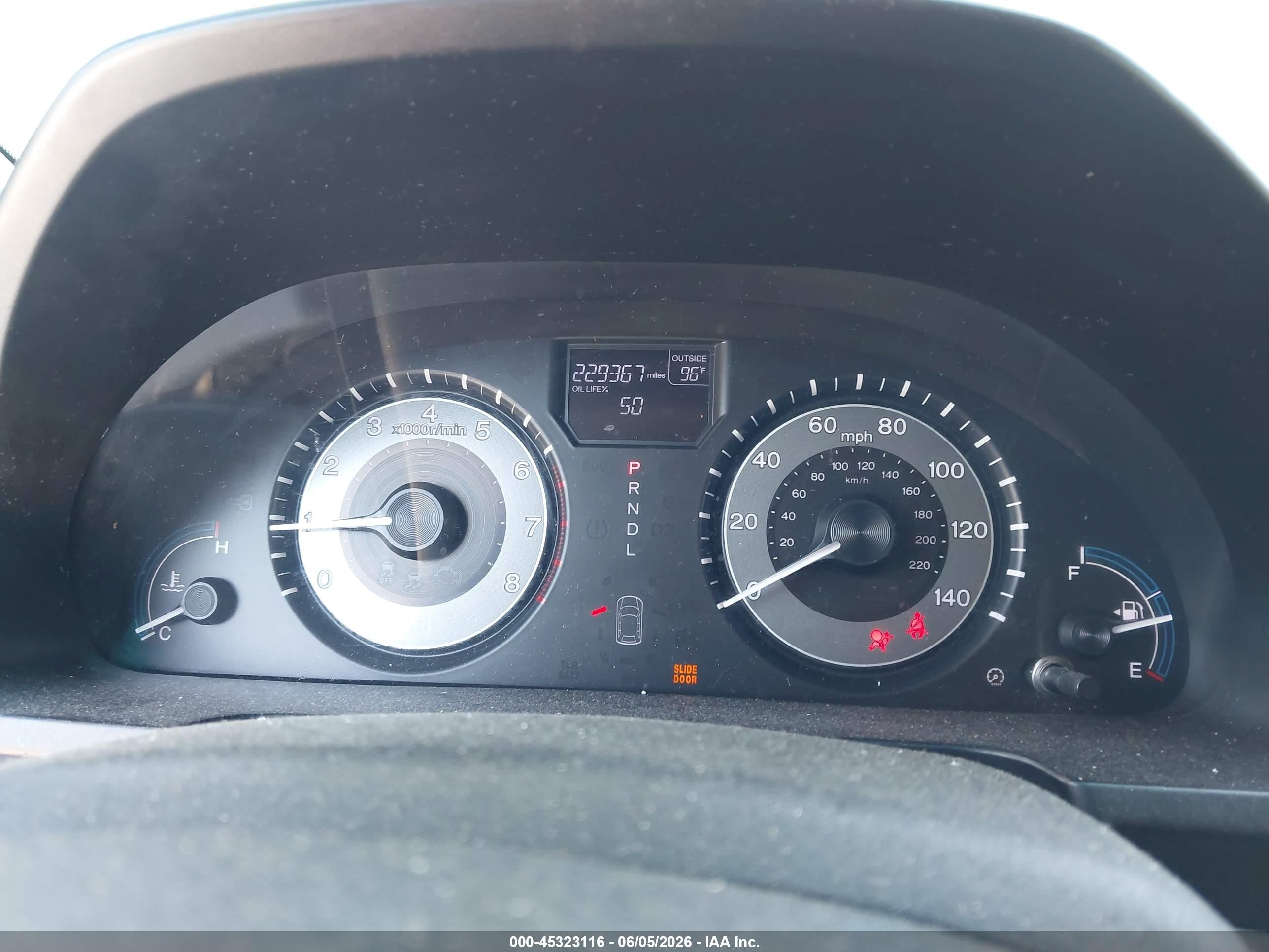 2011 Honda Odyssey Ex-l Blue vin: 5FNRL5H65BB042222