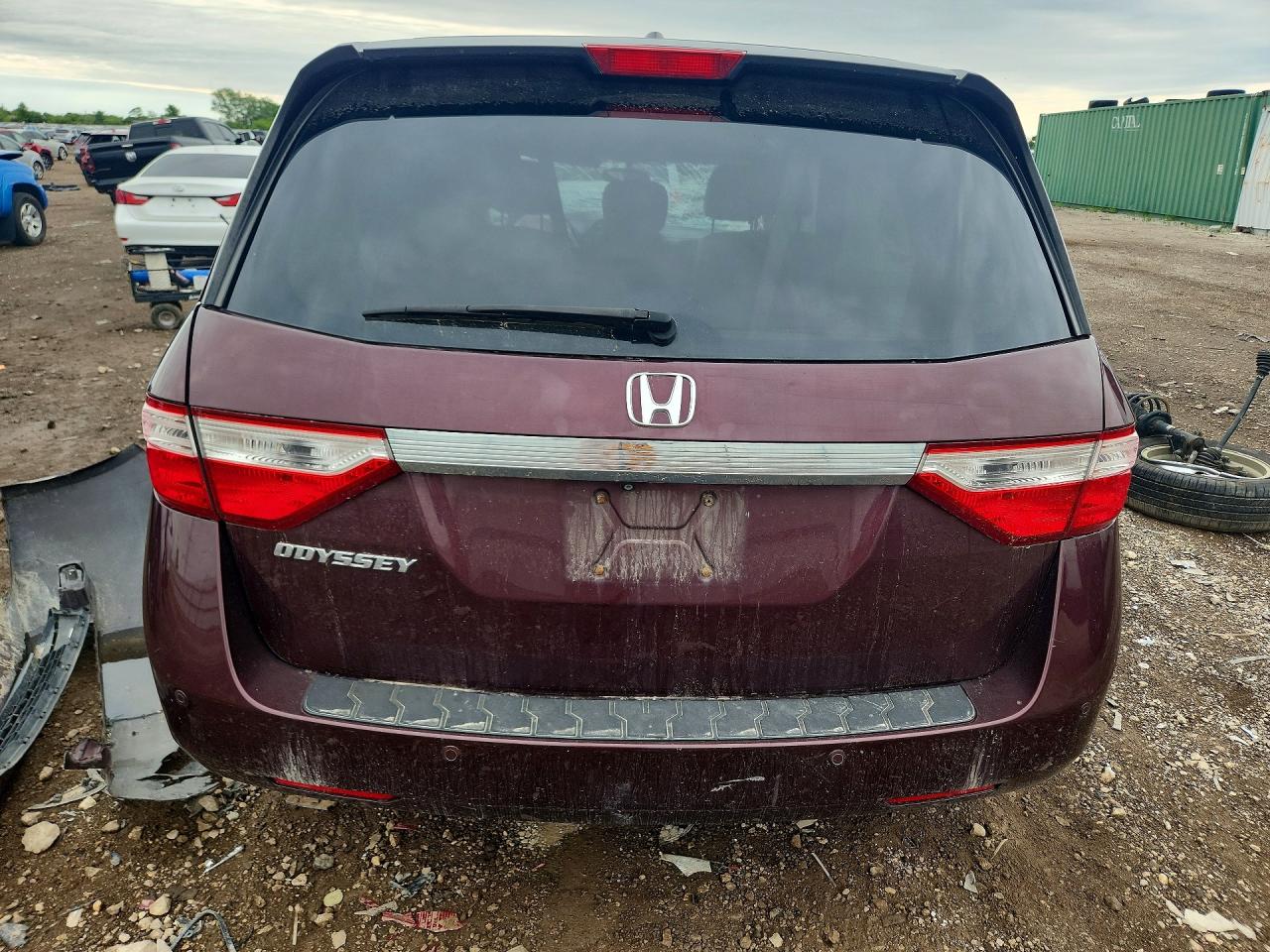 2011 Honda Odyssey Exl Brown vin: 5FNRL5H65BB046674