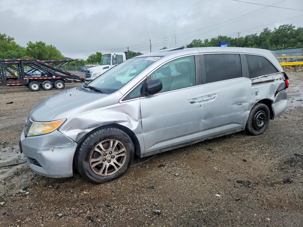 2011 Honda Odyssey Exl Silver vin: 5FNRL5H65BB051809