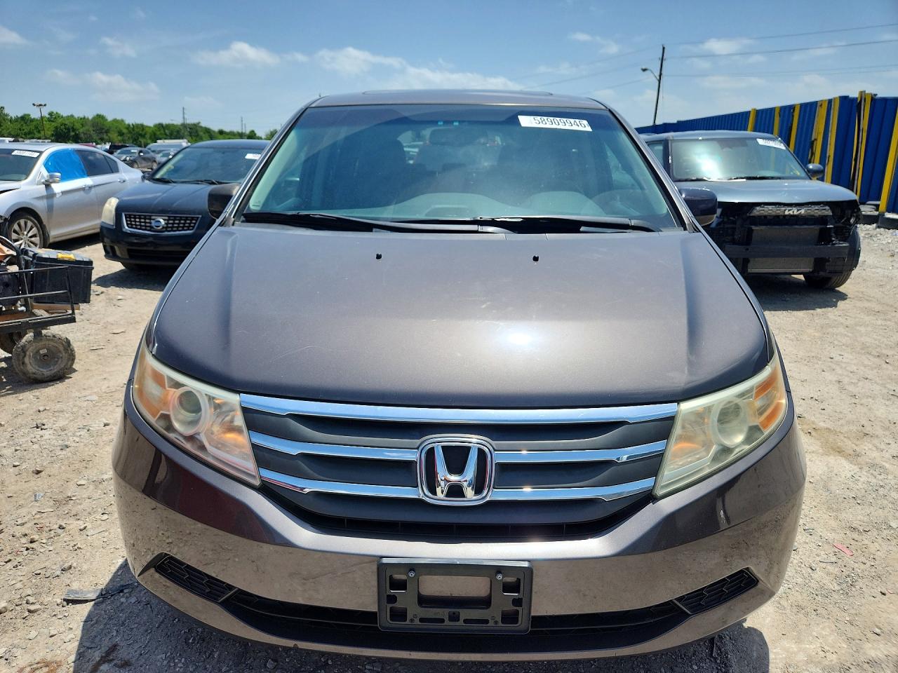 2011 Honda Odyssey Exl Gray vin: 5FNRL5H65BB056380