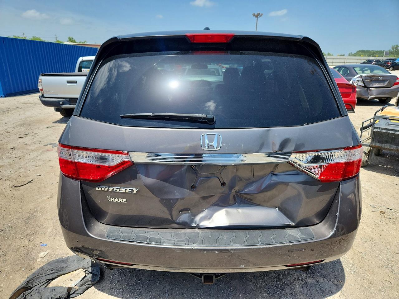 2011 Honda Odyssey Exl Gray vin: 5FNRL5H65BB056380