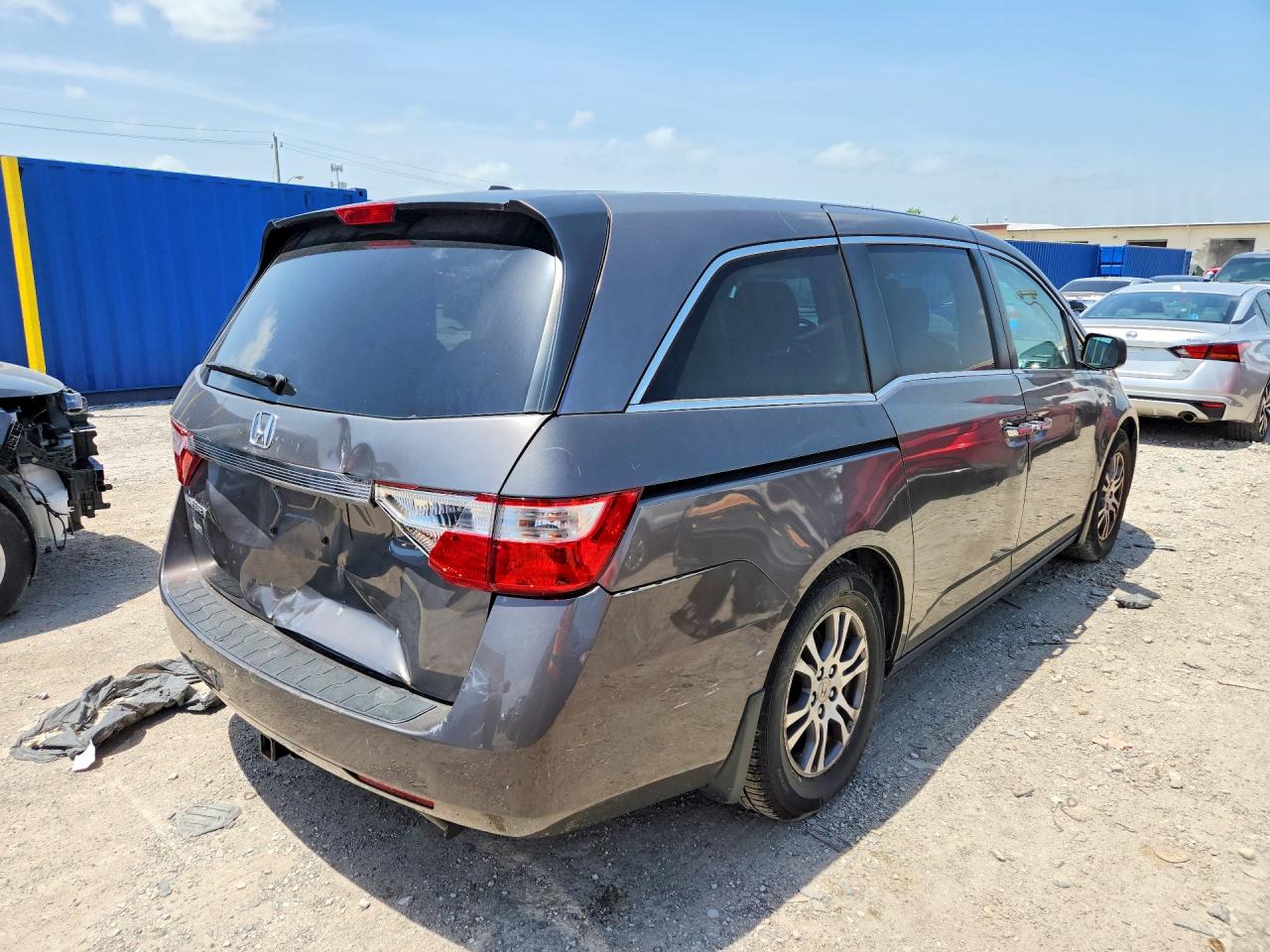 2011 Honda Odyssey Exl Gray vin: 5FNRL5H65BB056380