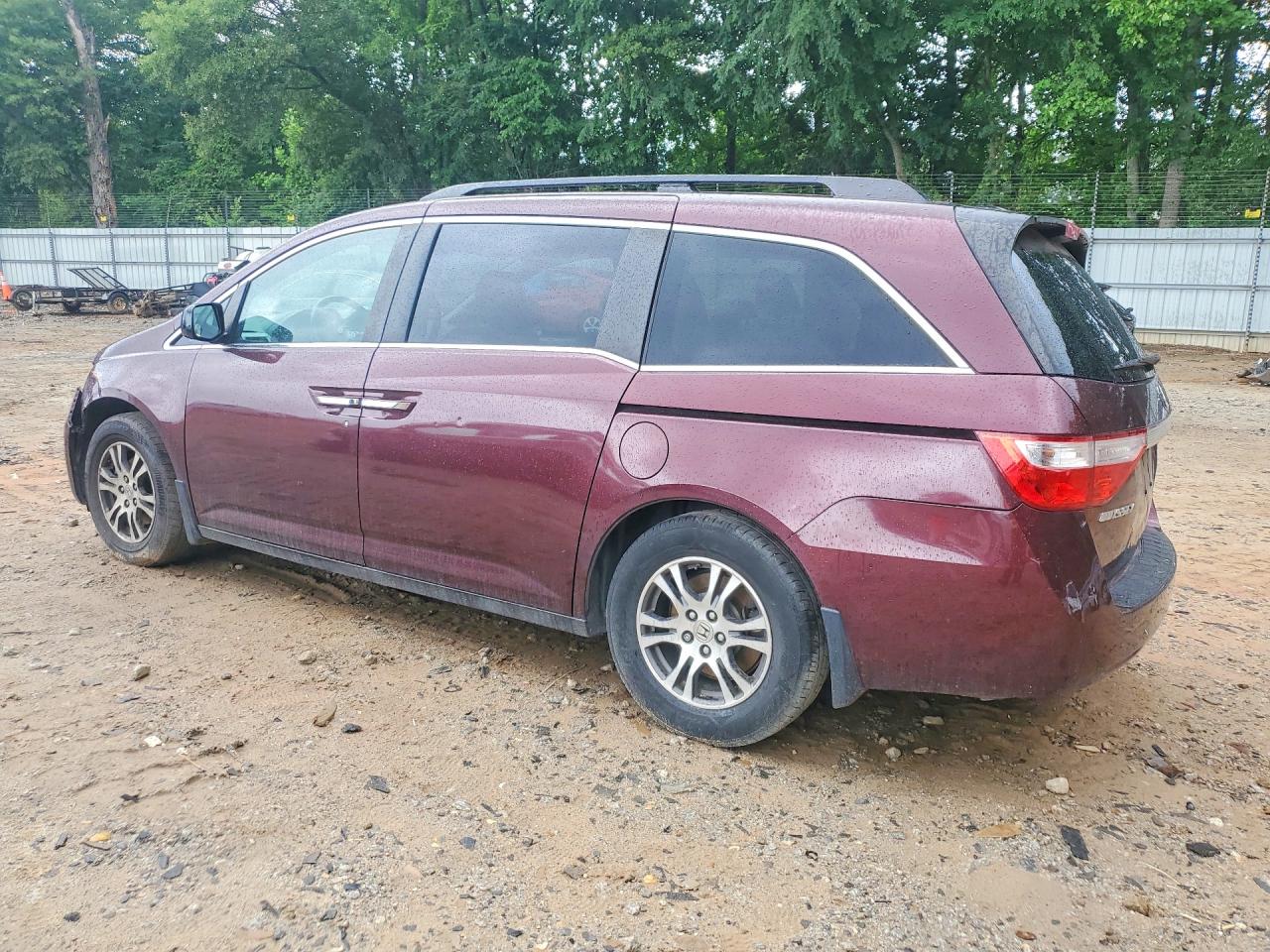 2011 Honda Odyssey Exl Burgundy vin: 5FNRL5H65BB066410