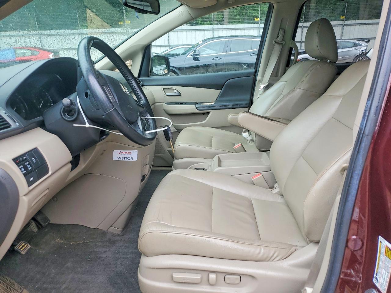 2011 Honda Odyssey Exl Burgundy vin: 5FNRL5H65BB066410