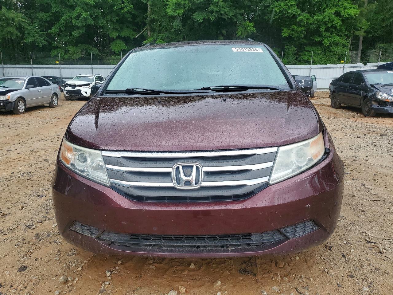 2011 Honda Odyssey Exl Burgundy vin: 5FNRL5H65BB066410