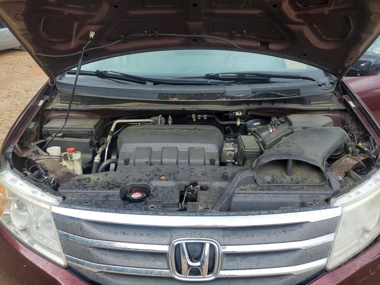 2011 Honda Odyssey Exl Burgundy vin: 5FNRL5H65BB066410