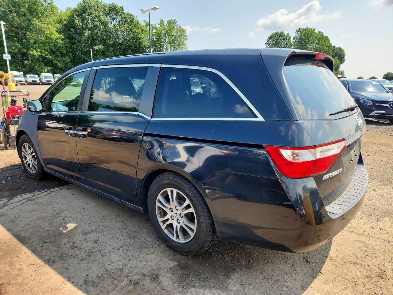 2011 Honda Odyssey Exl Black vin: 5FNRL5H65BB072272