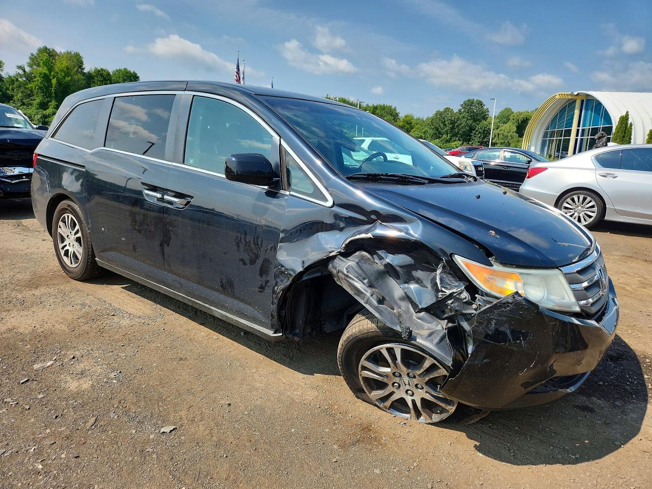 2011 Honda Odyssey Exl Black vin: 5FNRL5H65BB072272