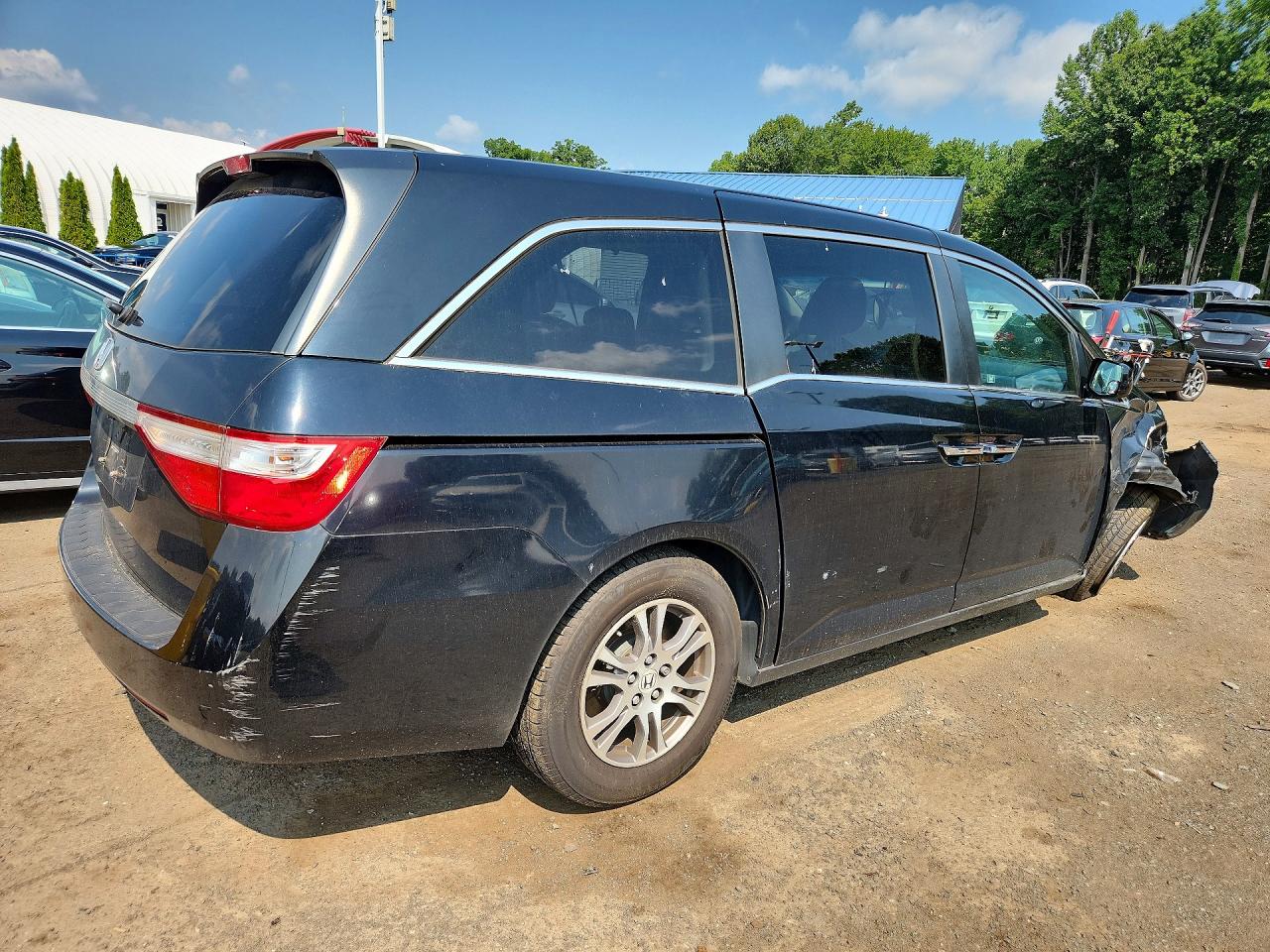 2011 Honda Odyssey Exl Black vin: 5FNRL5H65BB072272