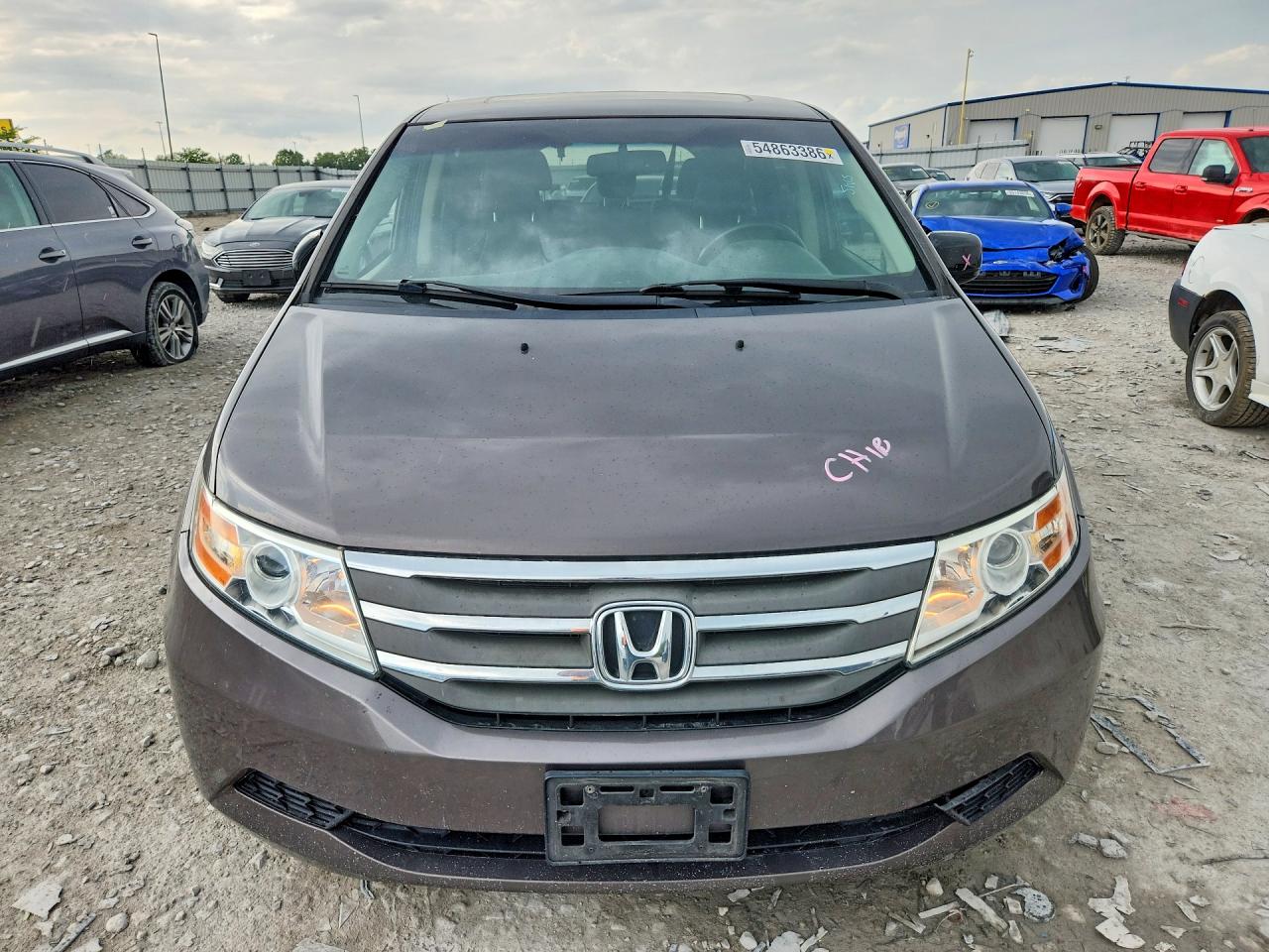 2011 Honda Odyssey Exl Gray vin: 5FNRL5H65BB092537