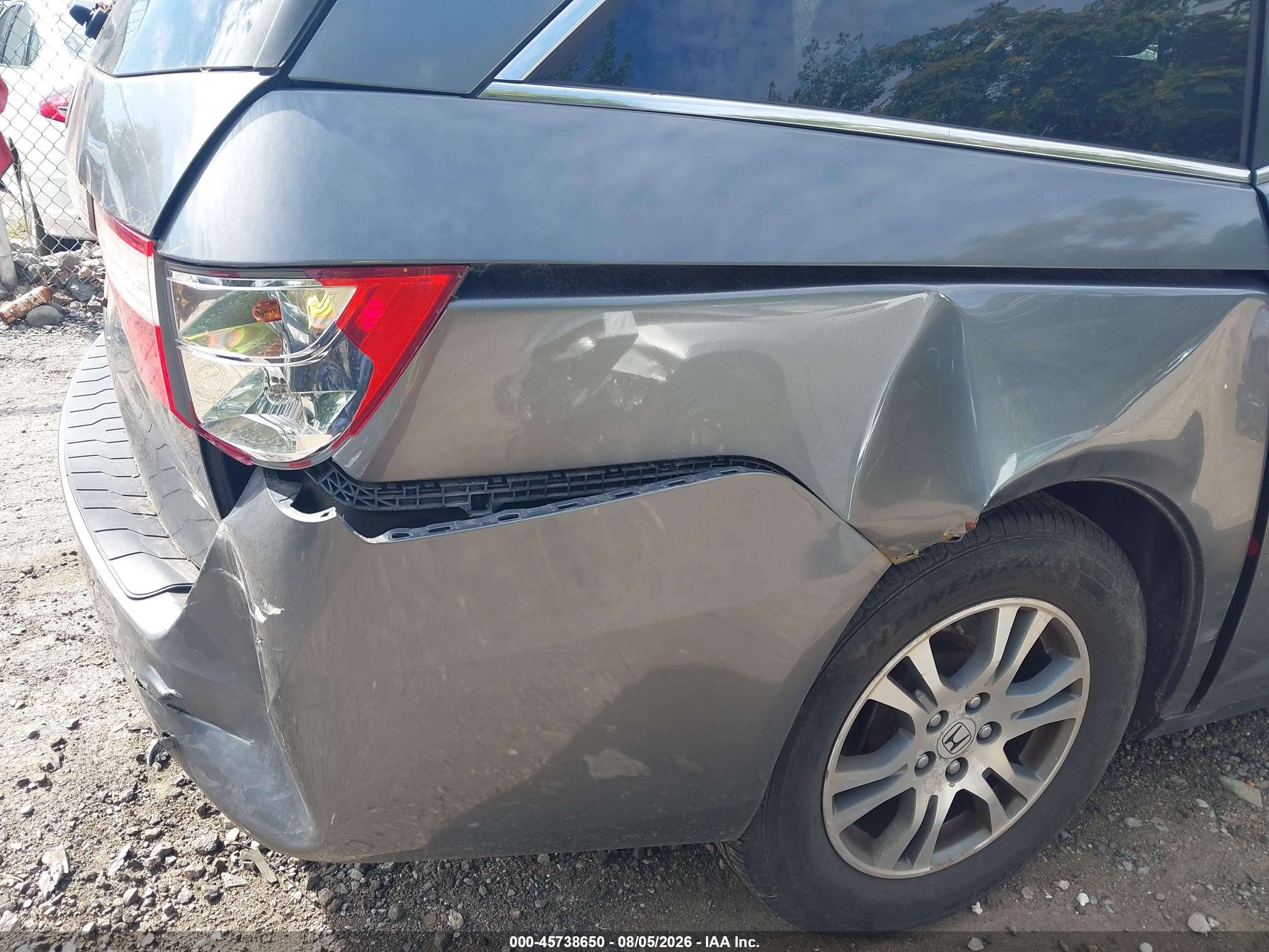 2011 Honda Odyssey Ex-l Gray vin: 5FNRL5H65BB093462