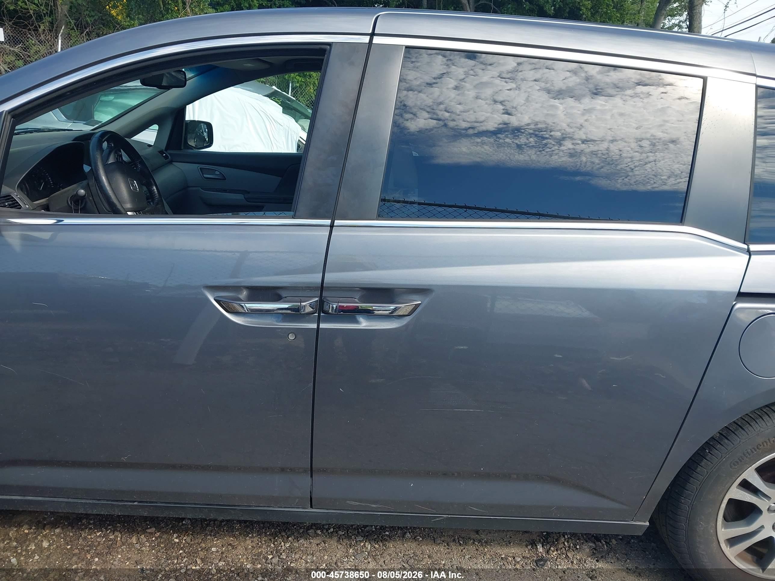 2011 Honda Odyssey Ex-l Gray vin: 5FNRL5H65BB093462