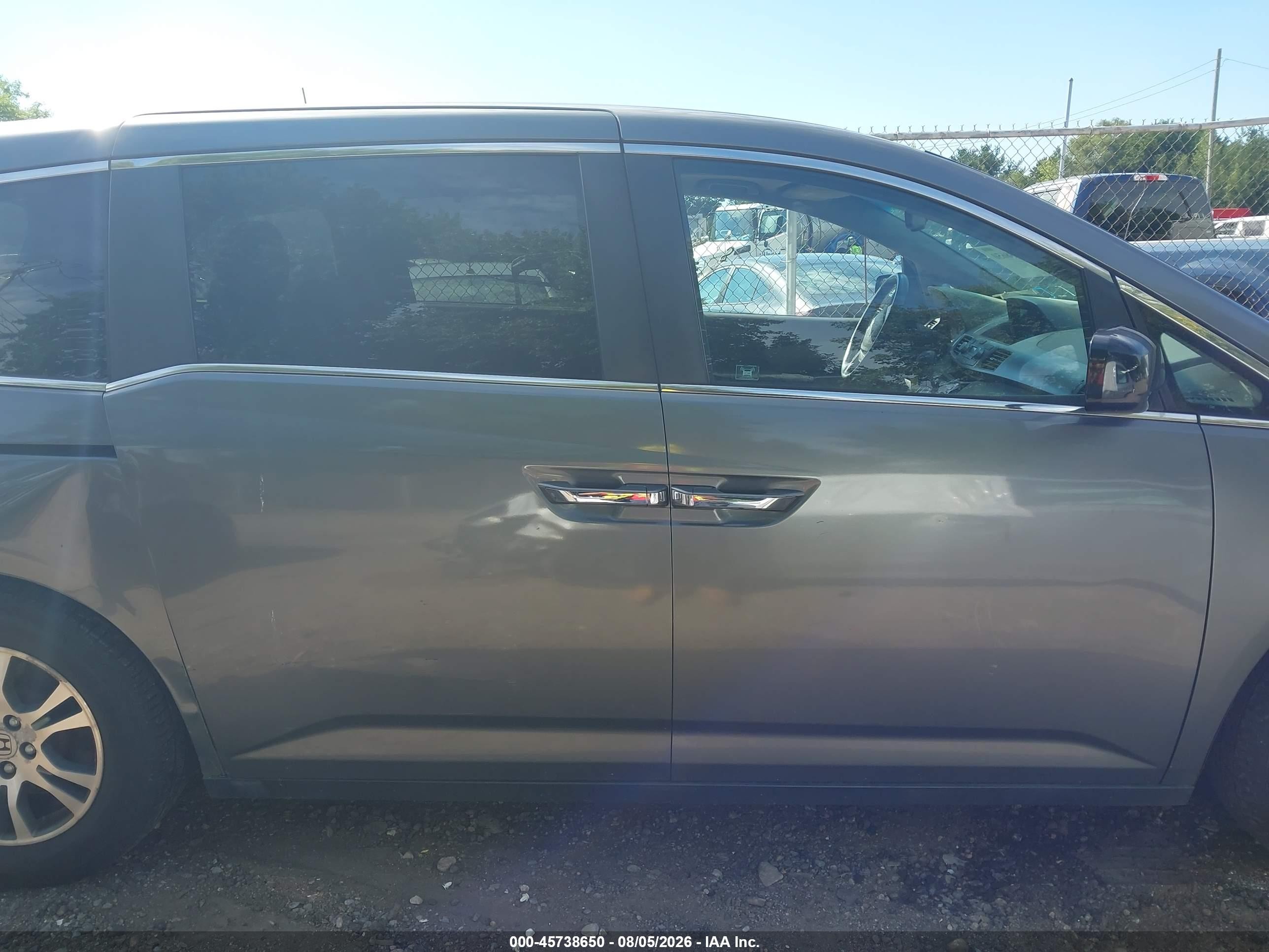 2011 Honda Odyssey Ex-l Gray vin: 5FNRL5H65BB093462
