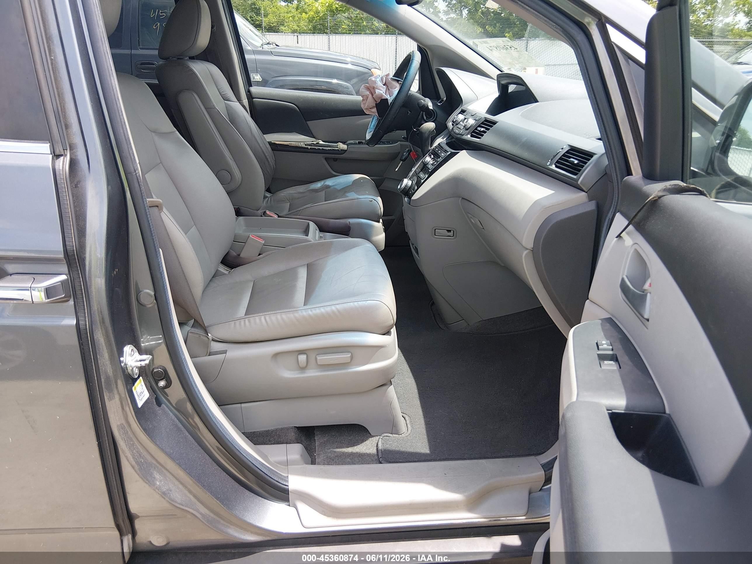 2012 Honda Odyssey Ex-l Gray vin: 5FNRL5H65CB003809
