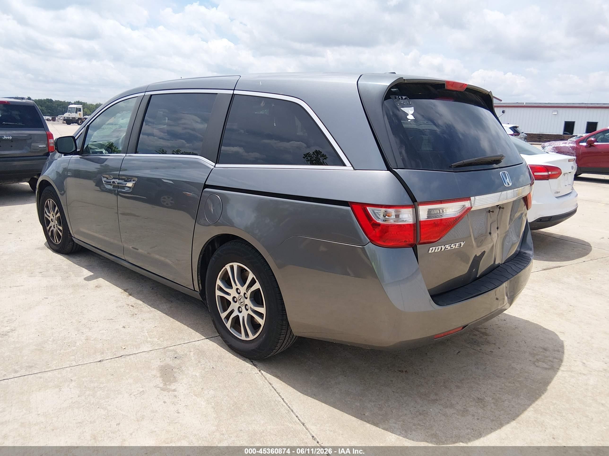 2012 Honda Odyssey Ex-l Gray vin: 5FNRL5H65CB003809
