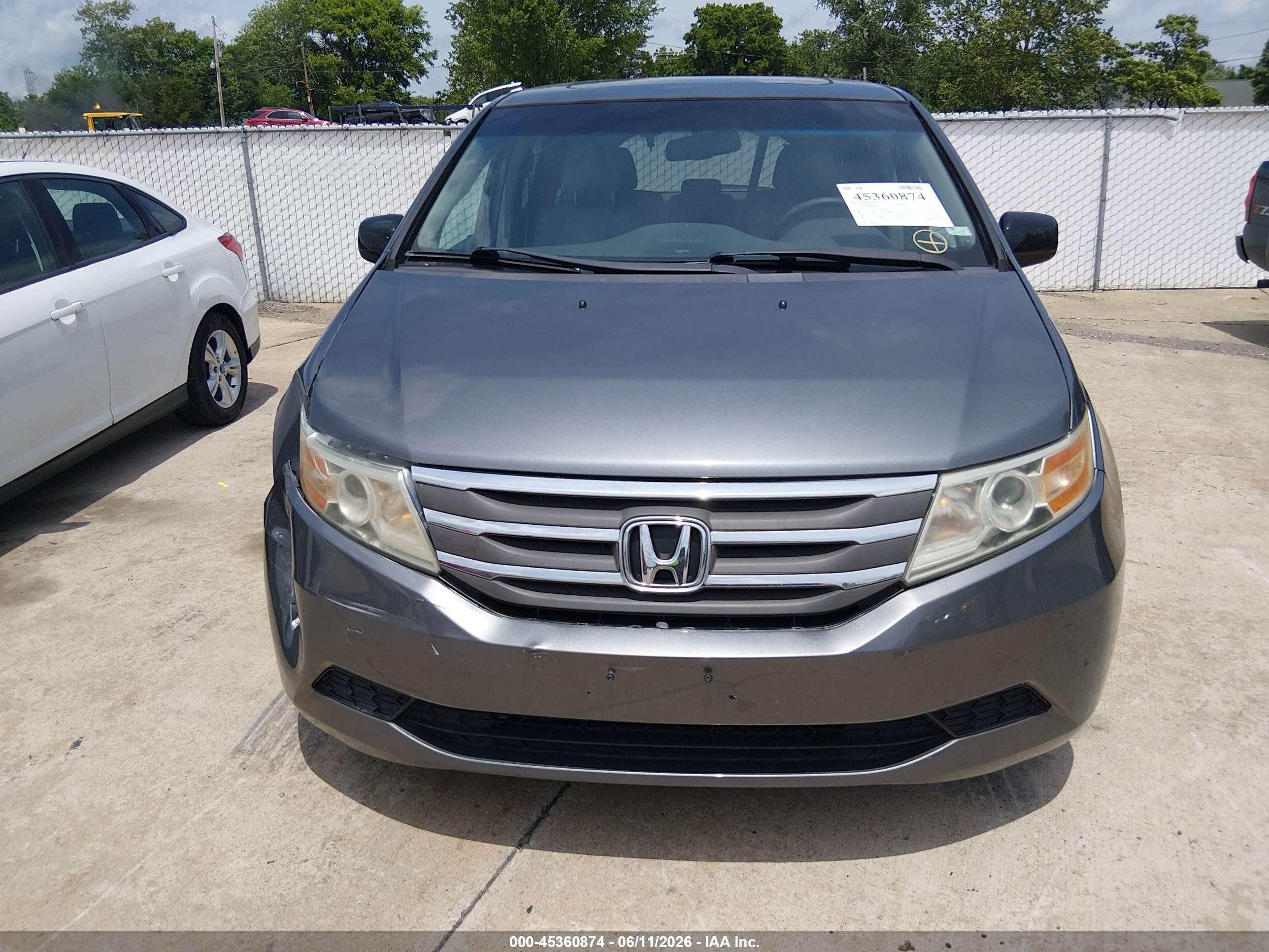 2012 Honda Odyssey Ex-l Gray vin: 5FNRL5H65CB003809