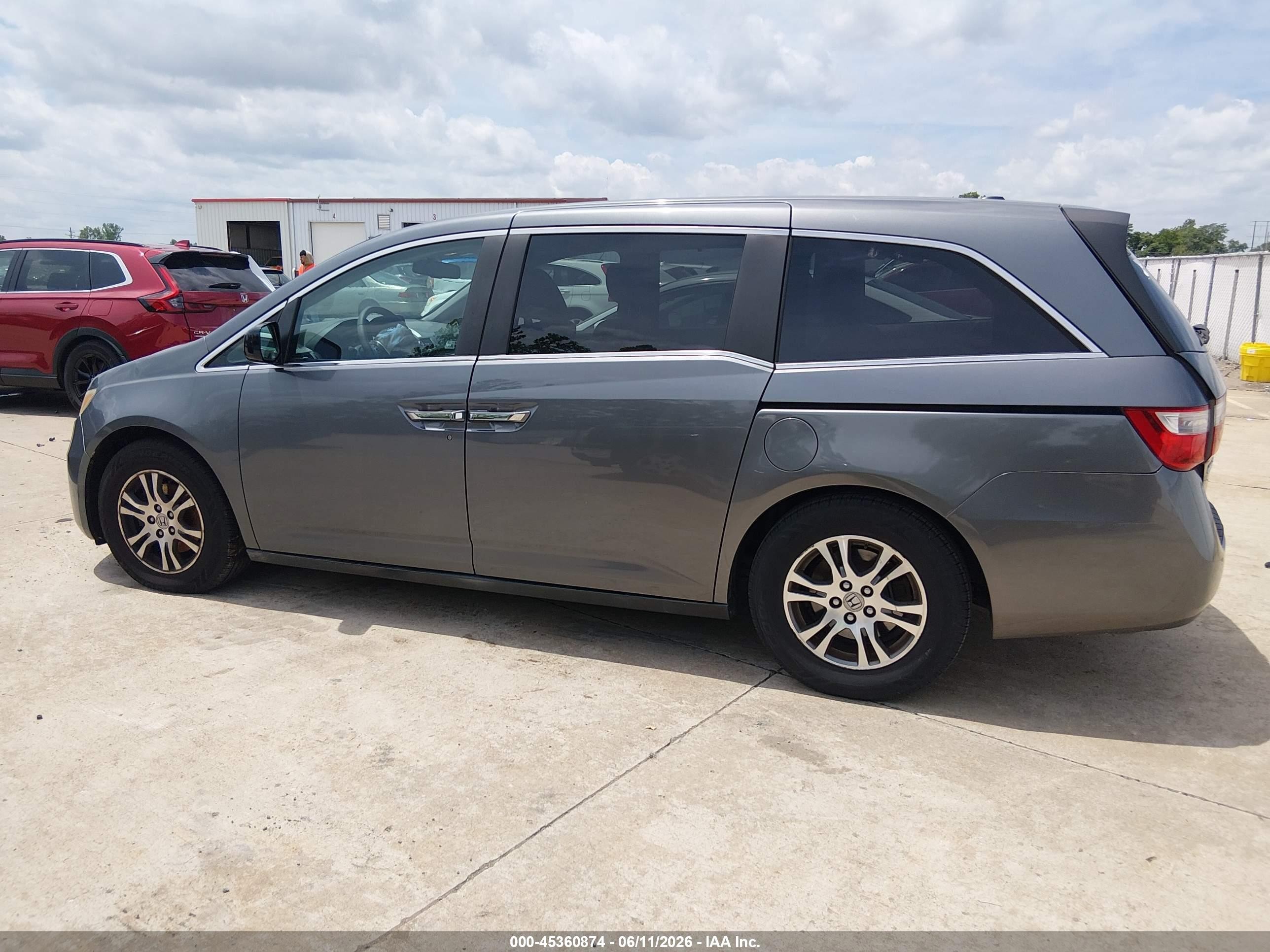 2012 Honda Odyssey Ex-l Gray vin: 5FNRL5H65CB003809