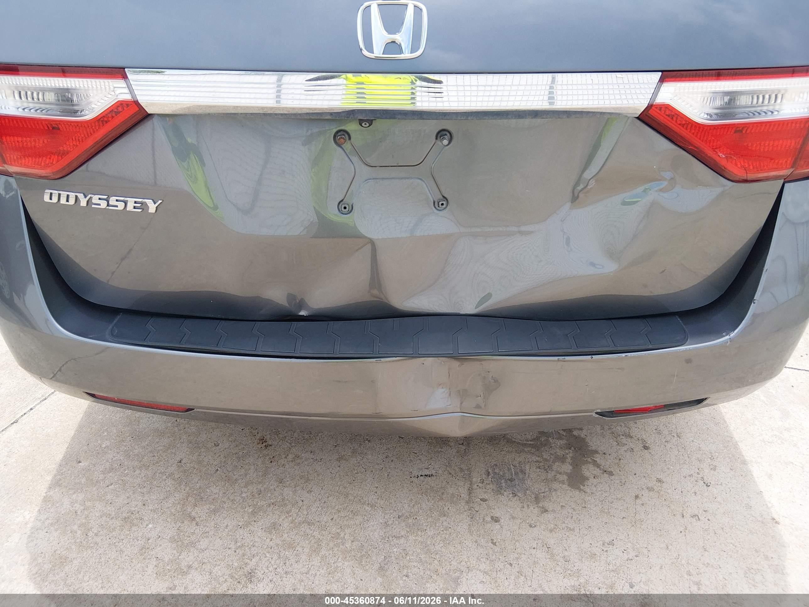 2012 Honda Odyssey Ex-l Gray vin: 5FNRL5H65CB003809