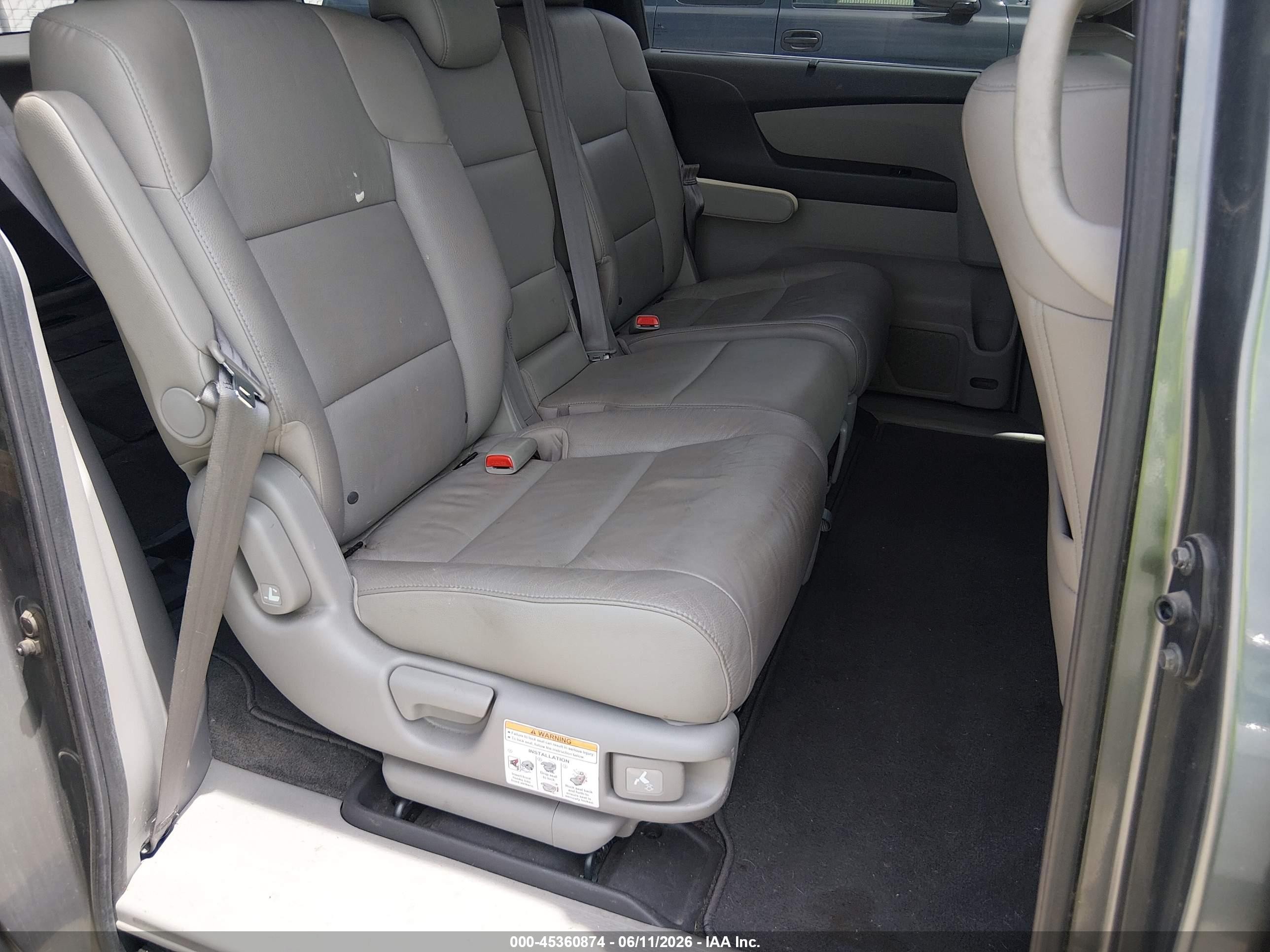 2012 Honda Odyssey Ex-l Gray vin: 5FNRL5H65CB003809