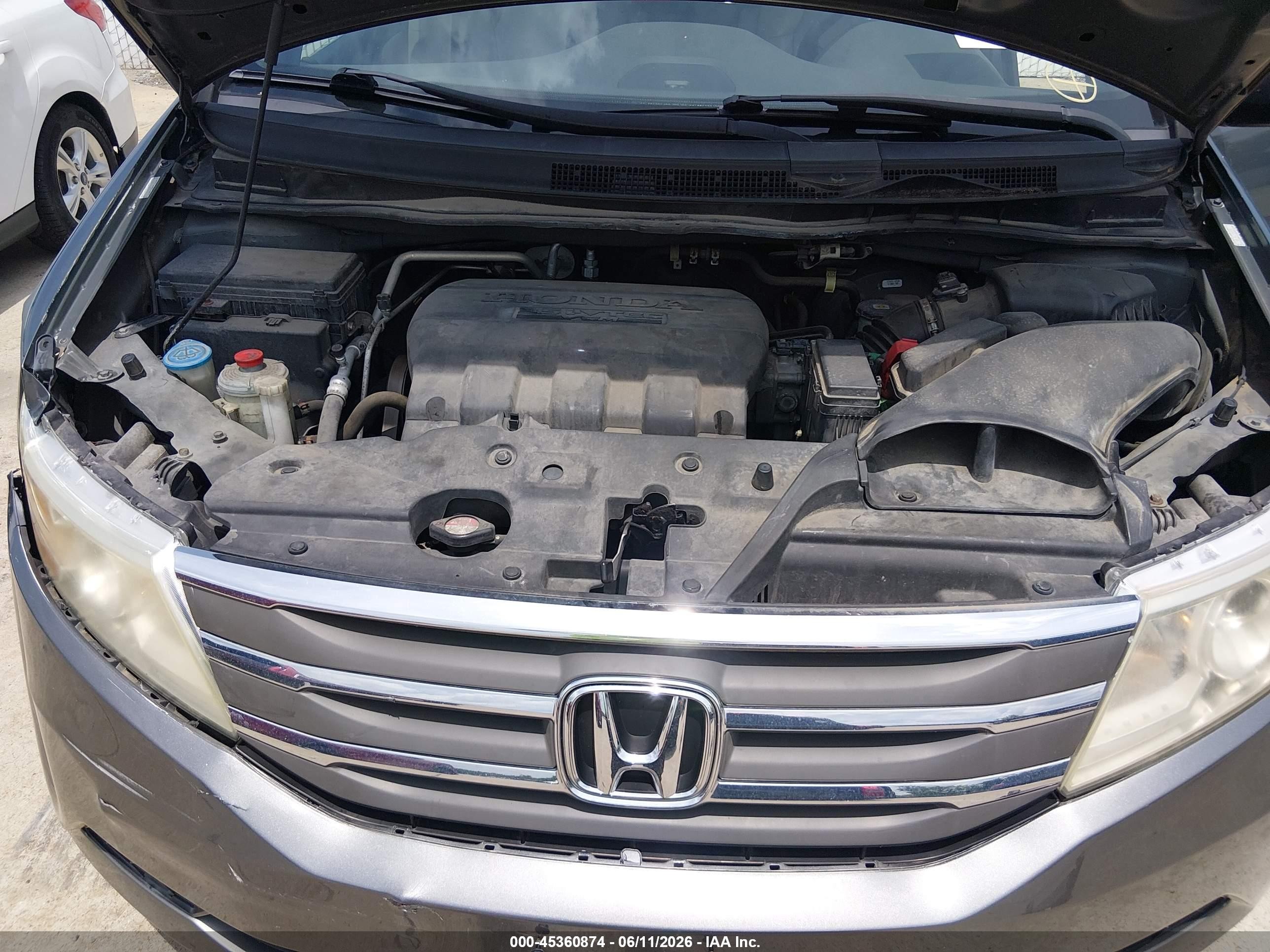 2012 Honda Odyssey Ex-l Gray vin: 5FNRL5H65CB003809