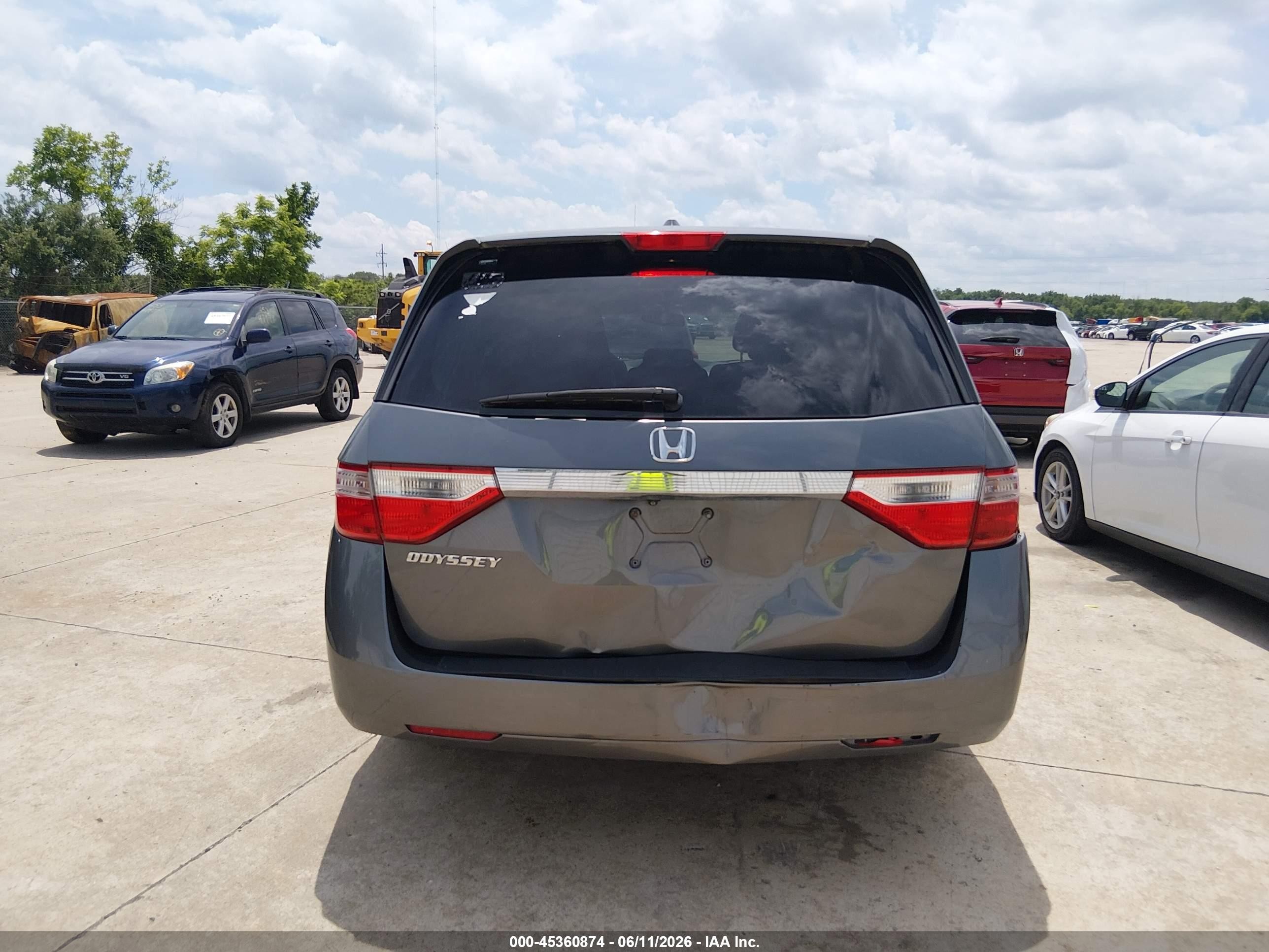 2012 Honda Odyssey Ex-l Gray vin: 5FNRL5H65CB003809