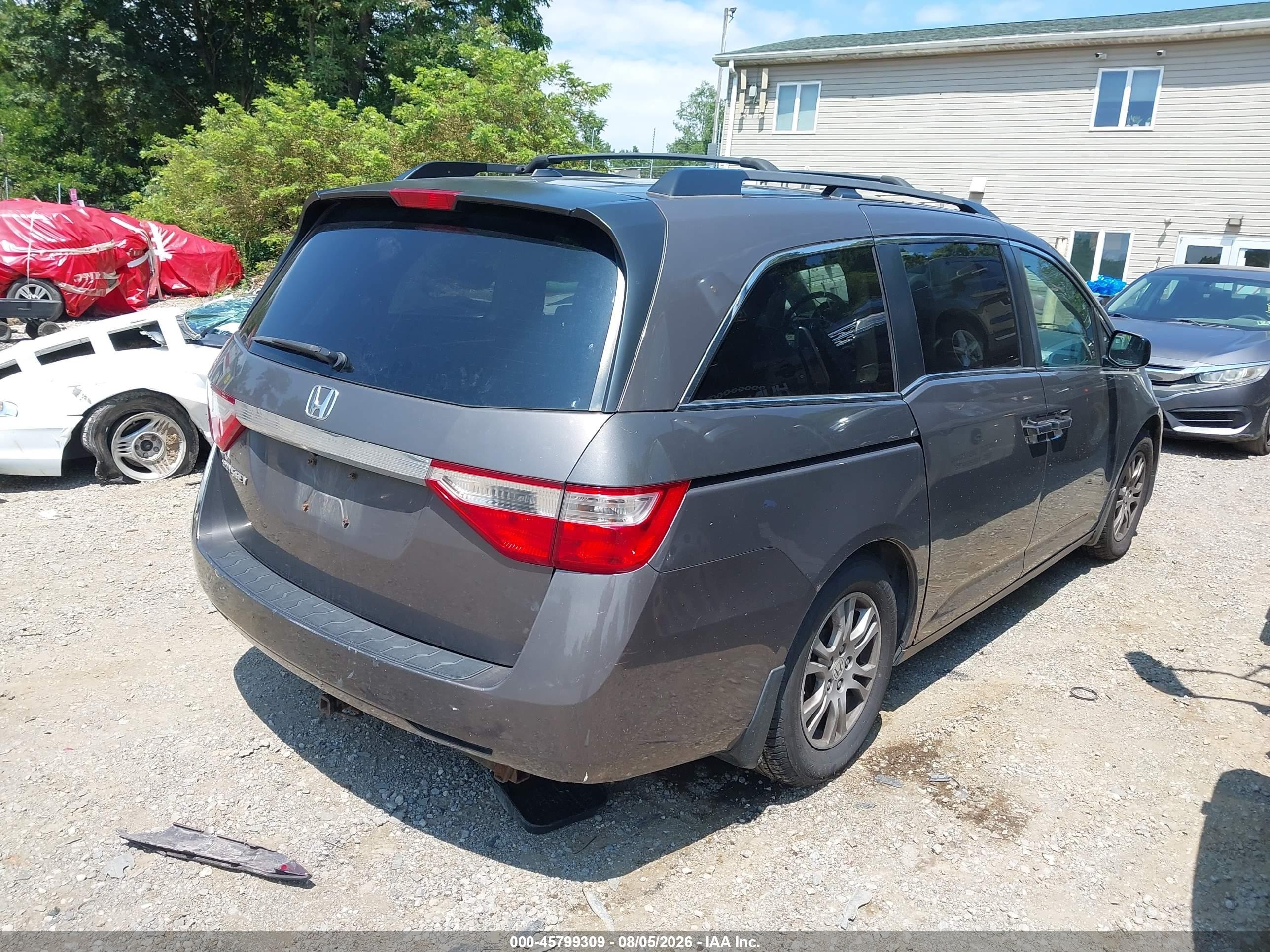 2012 Honda Odyssey Ex-l Brown vin: 5FNRL5H65CB013644
