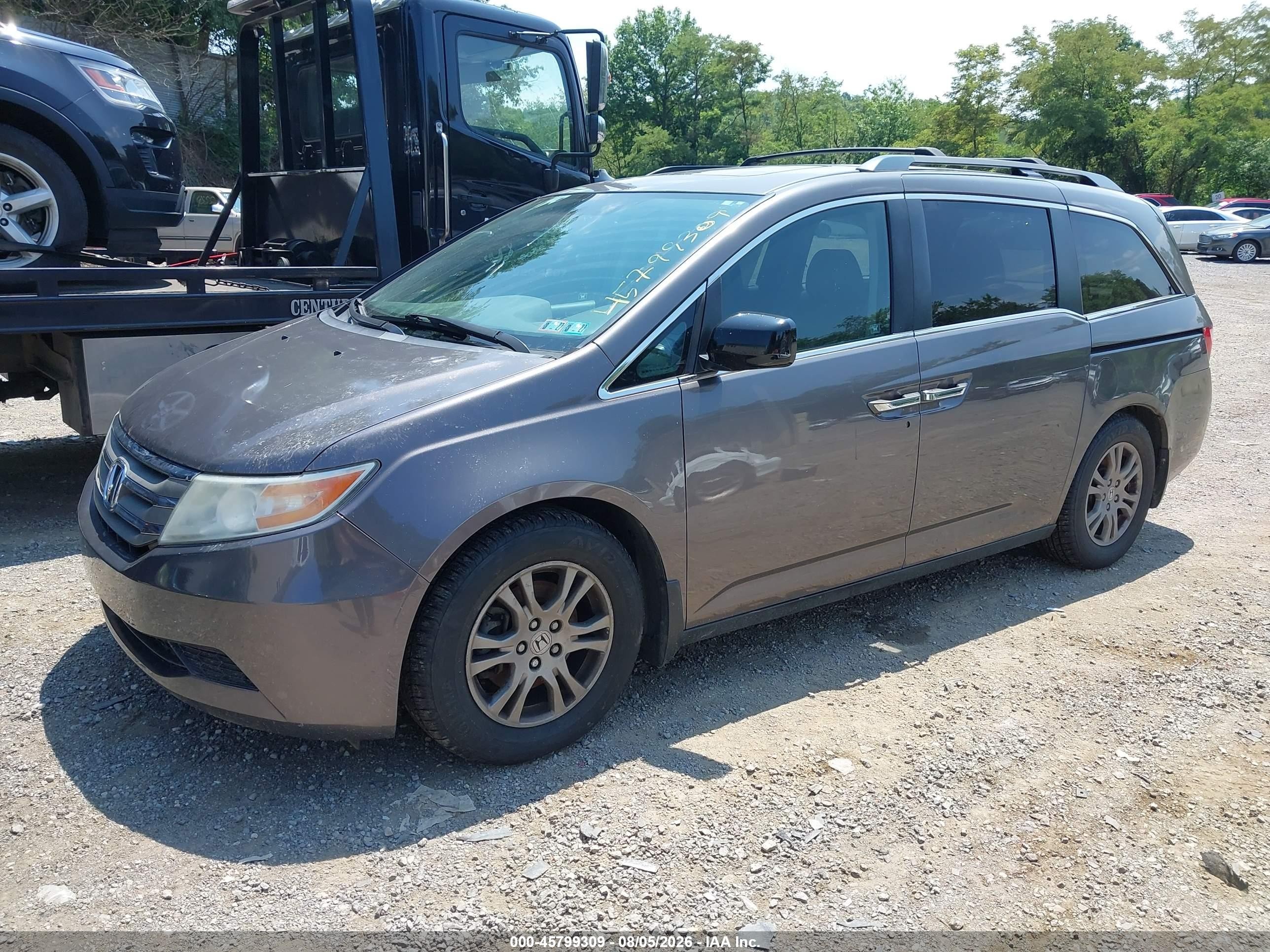 2012 Honda Odyssey Ex-l Brown vin: 5FNRL5H65CB013644