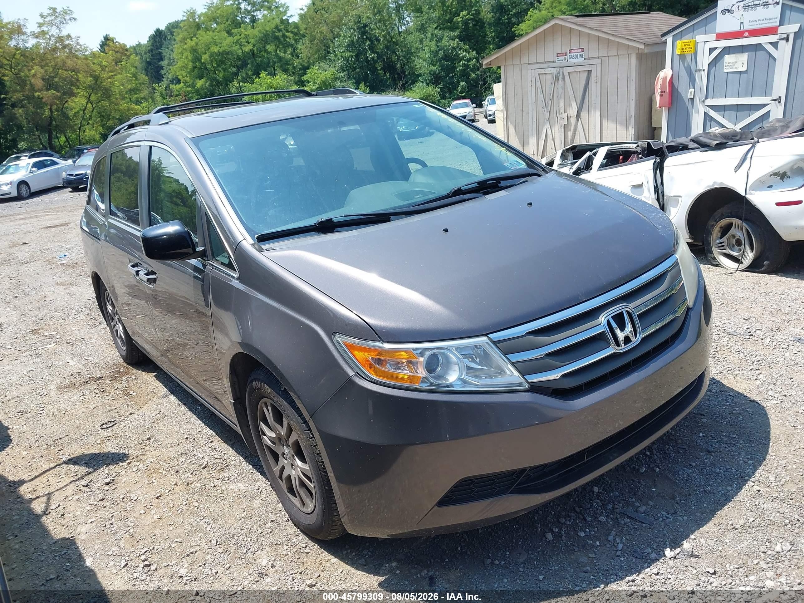 2012 Honda Odyssey Ex-l Brown vin: 5FNRL5H65CB013644