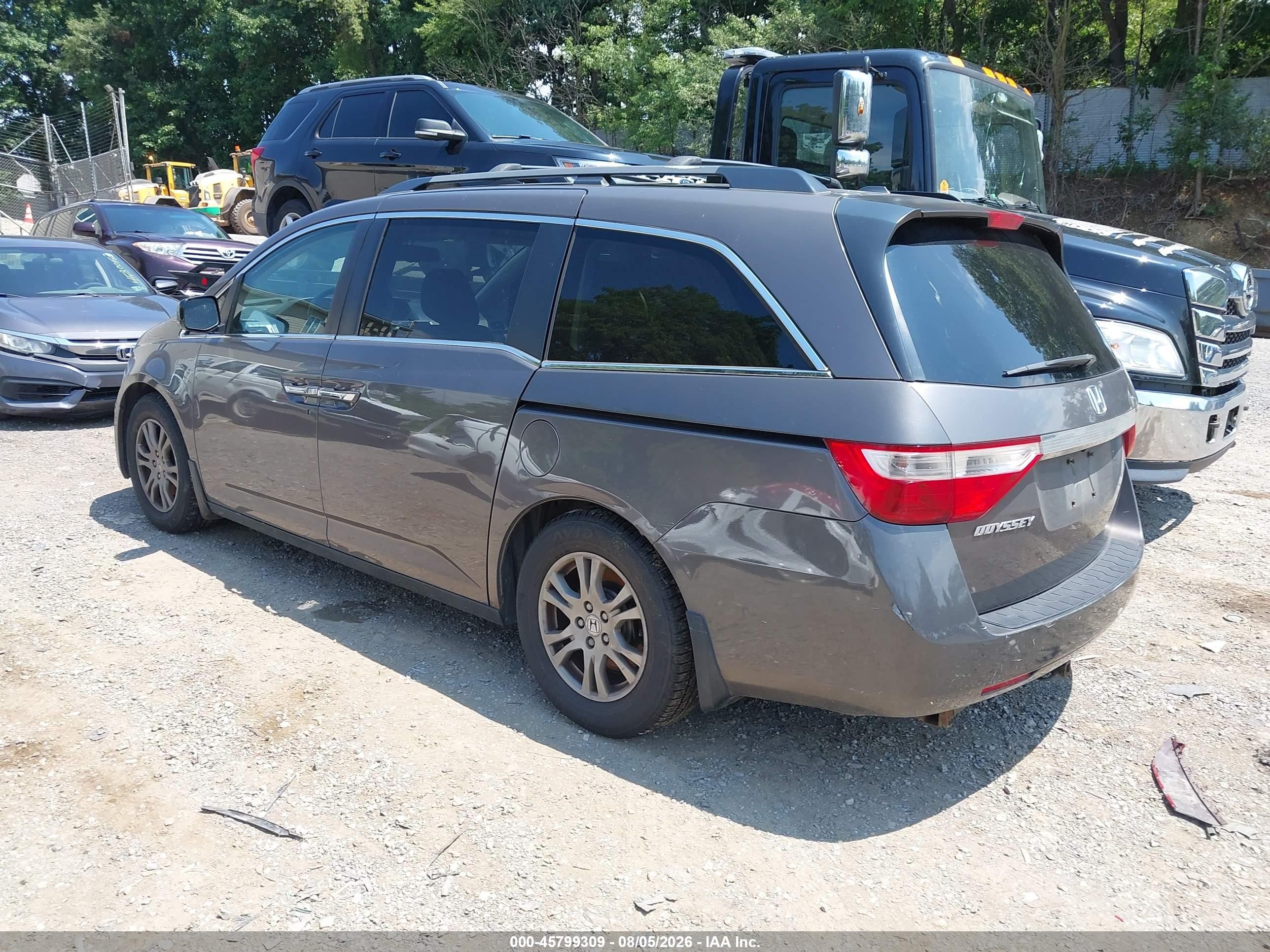 2012 Honda Odyssey Ex-l Brown vin: 5FNRL5H65CB013644
