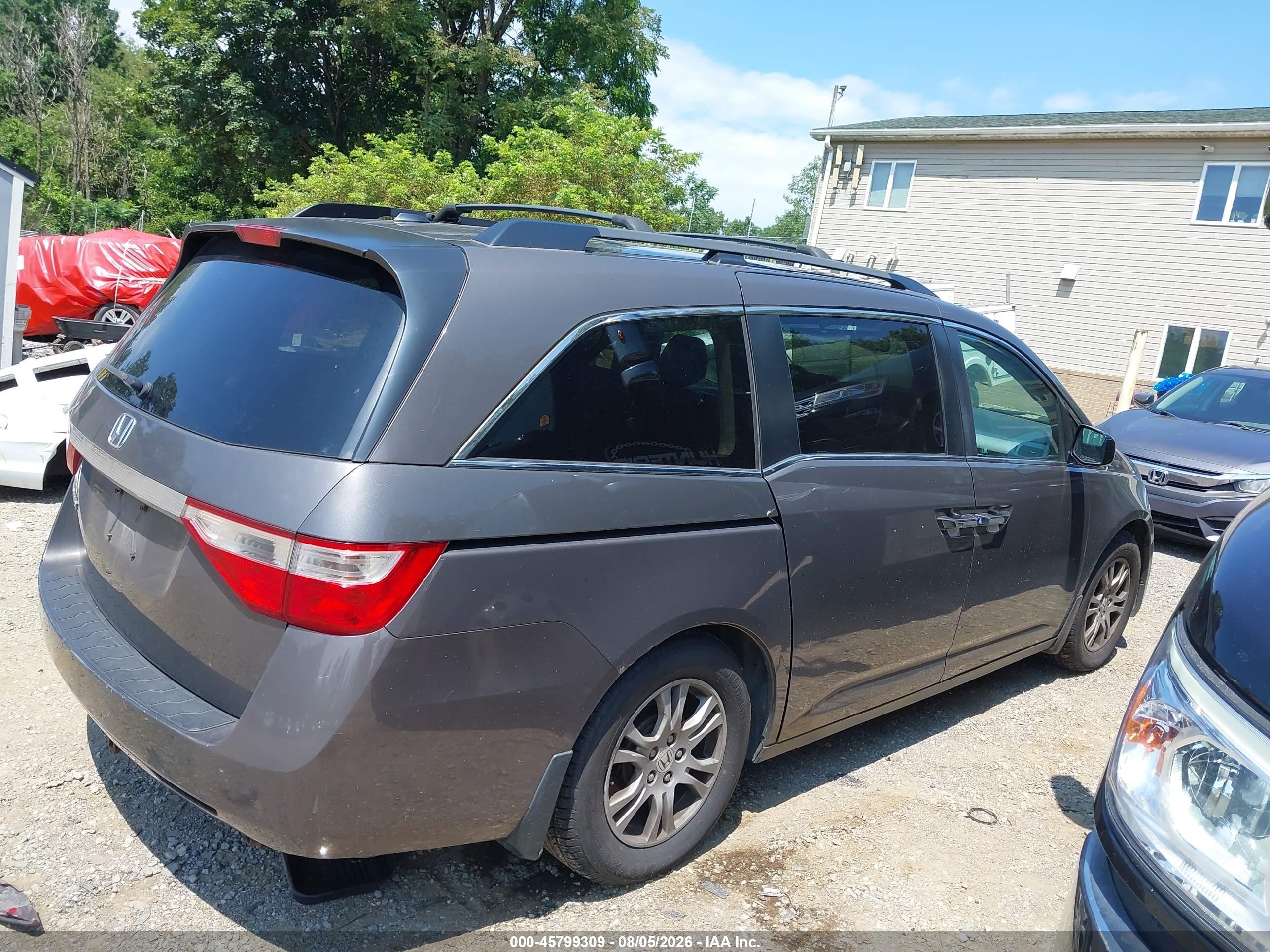 2012 Honda Odyssey Ex-l Brown vin: 5FNRL5H65CB013644