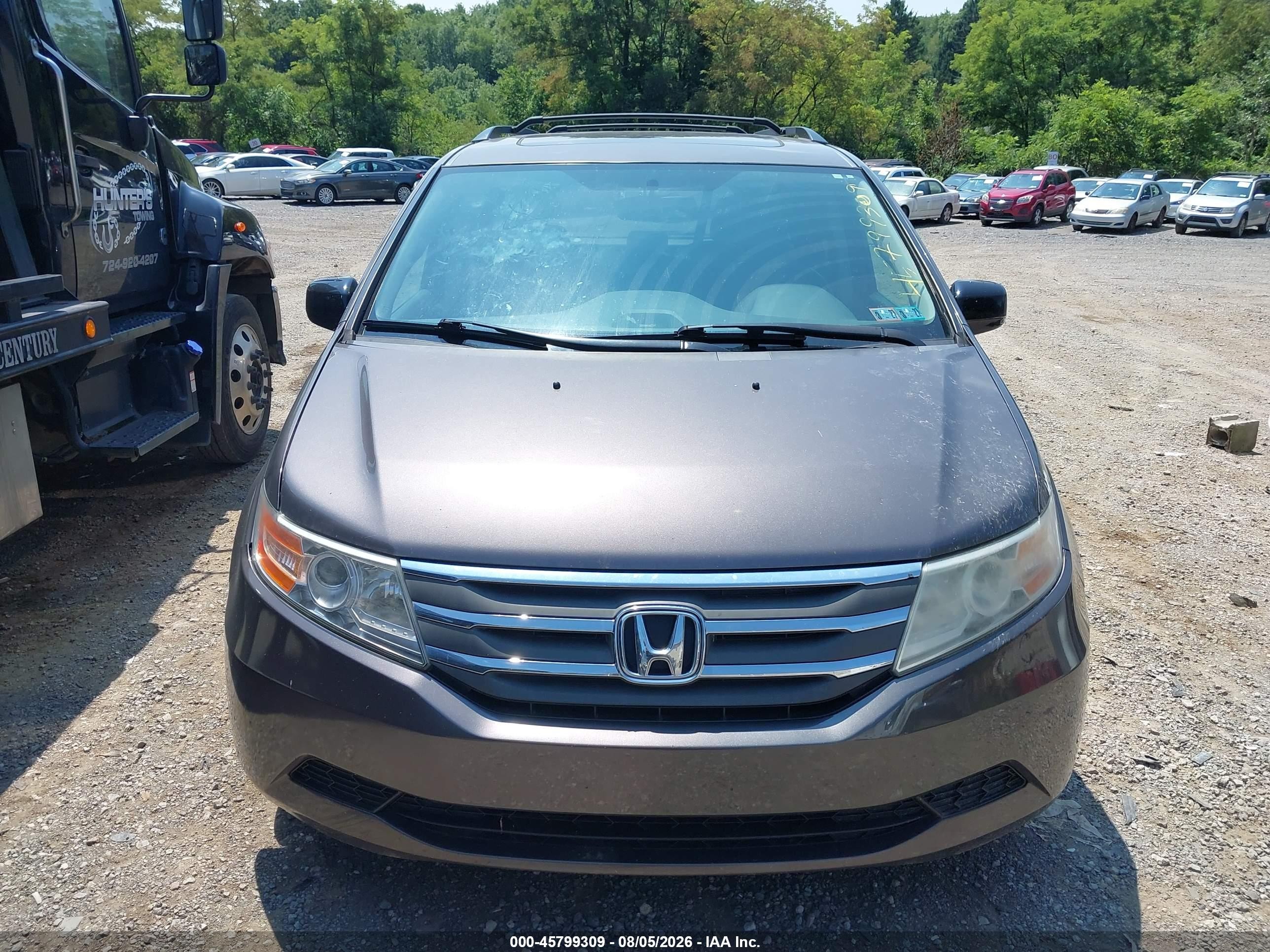 2012 Honda Odyssey Ex-l Brown vin: 5FNRL5H65CB013644