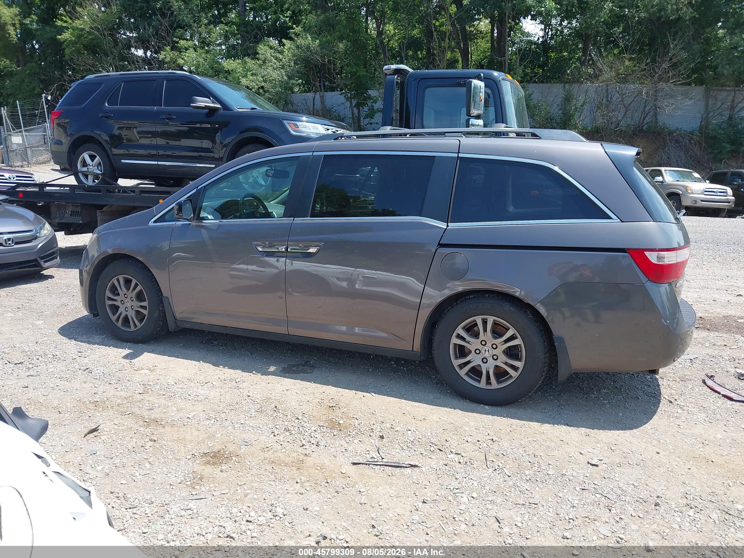 2012 Honda Odyssey Ex-l Brown vin: 5FNRL5H65CB013644