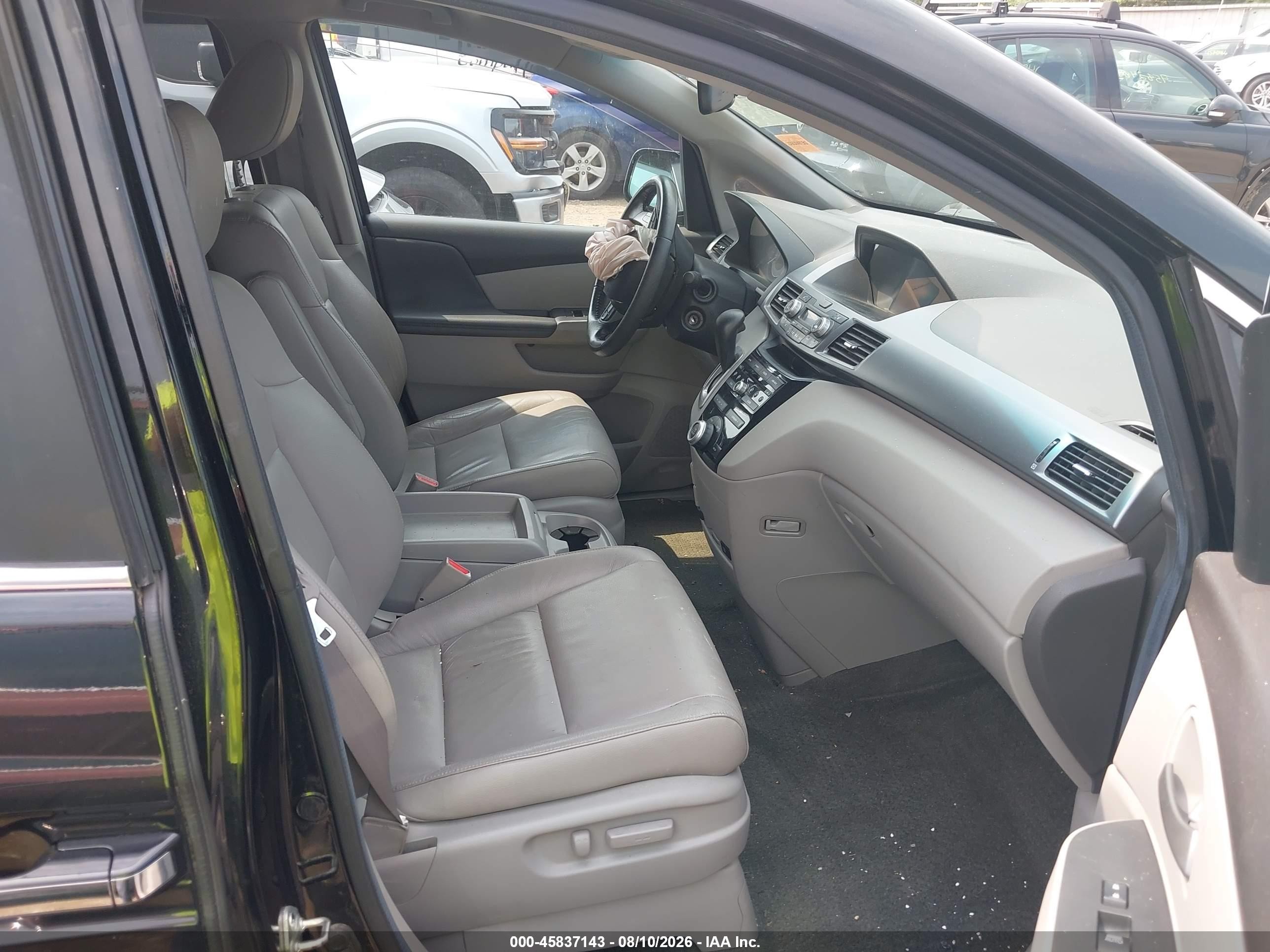 2012 Honda Odyssey Ex-l Черный vin: 5FNRL5H65CB014731