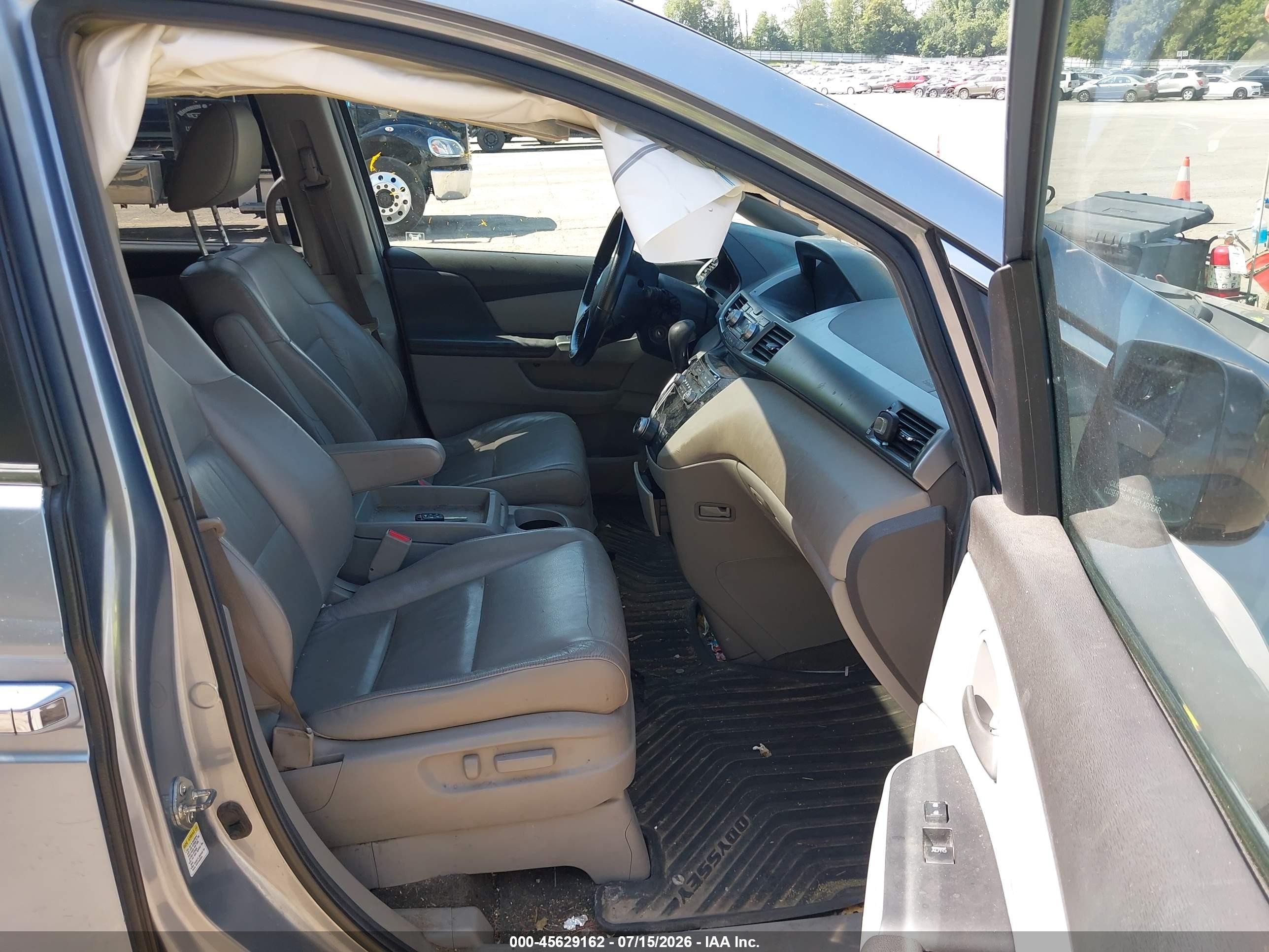 2012 Honda Odyssey Ex-l Light Blue vin: 5FNRL5H65CB022361