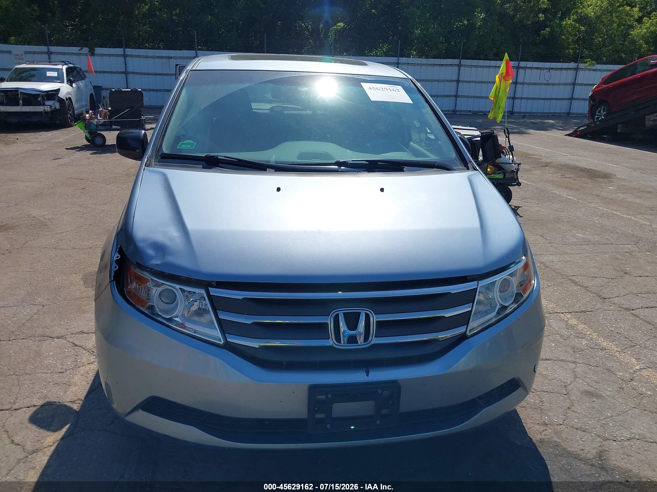 2012 Honda Odyssey Ex-l Light Blue vin: 5FNRL5H65CB022361