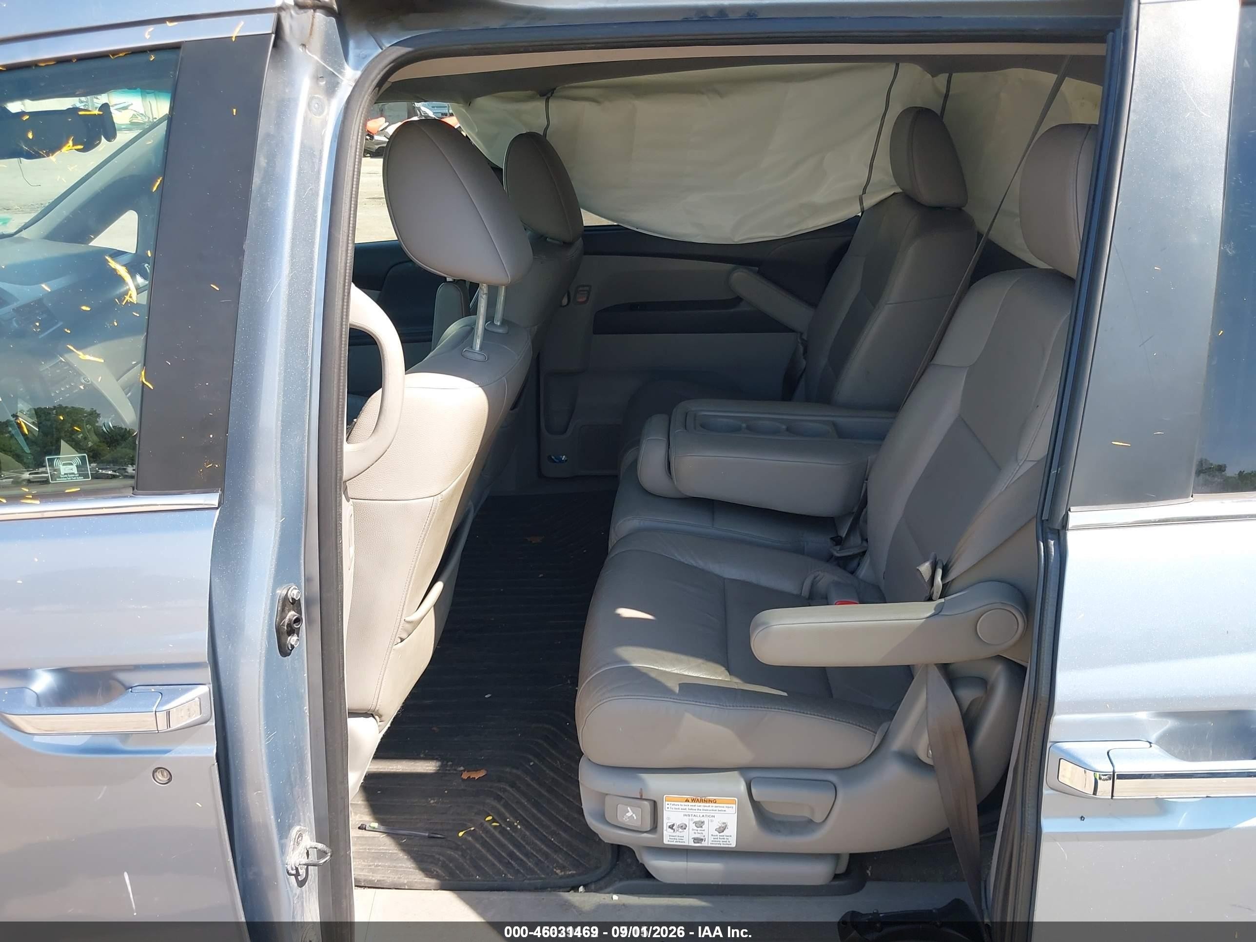 2012 Honda Odyssey Ex-l Light Blue vin: 5FNRL5H65CB022361