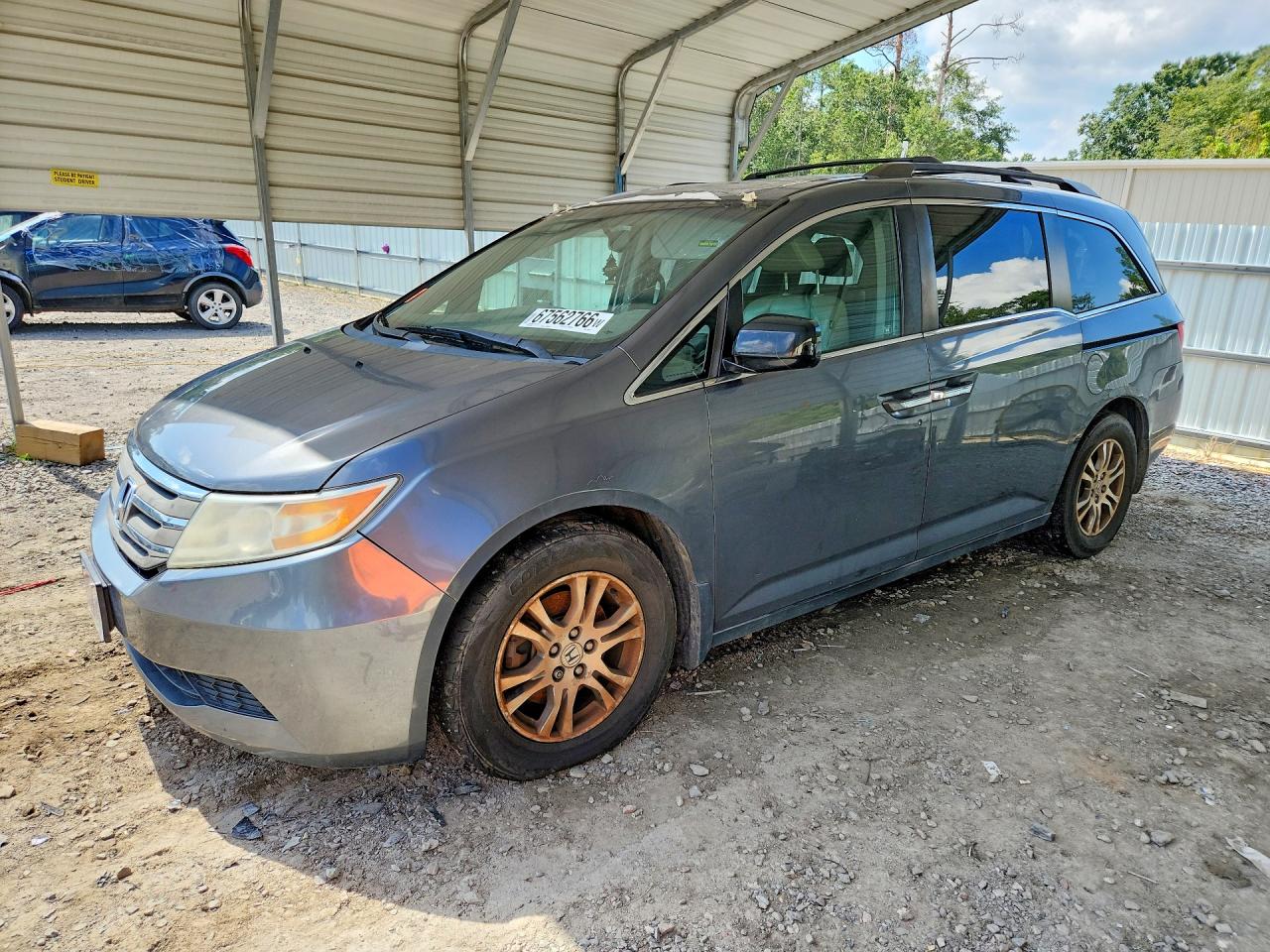 2012 Honda Odyssey Exl Charcoal vin: 5FNRL5H65CB023851