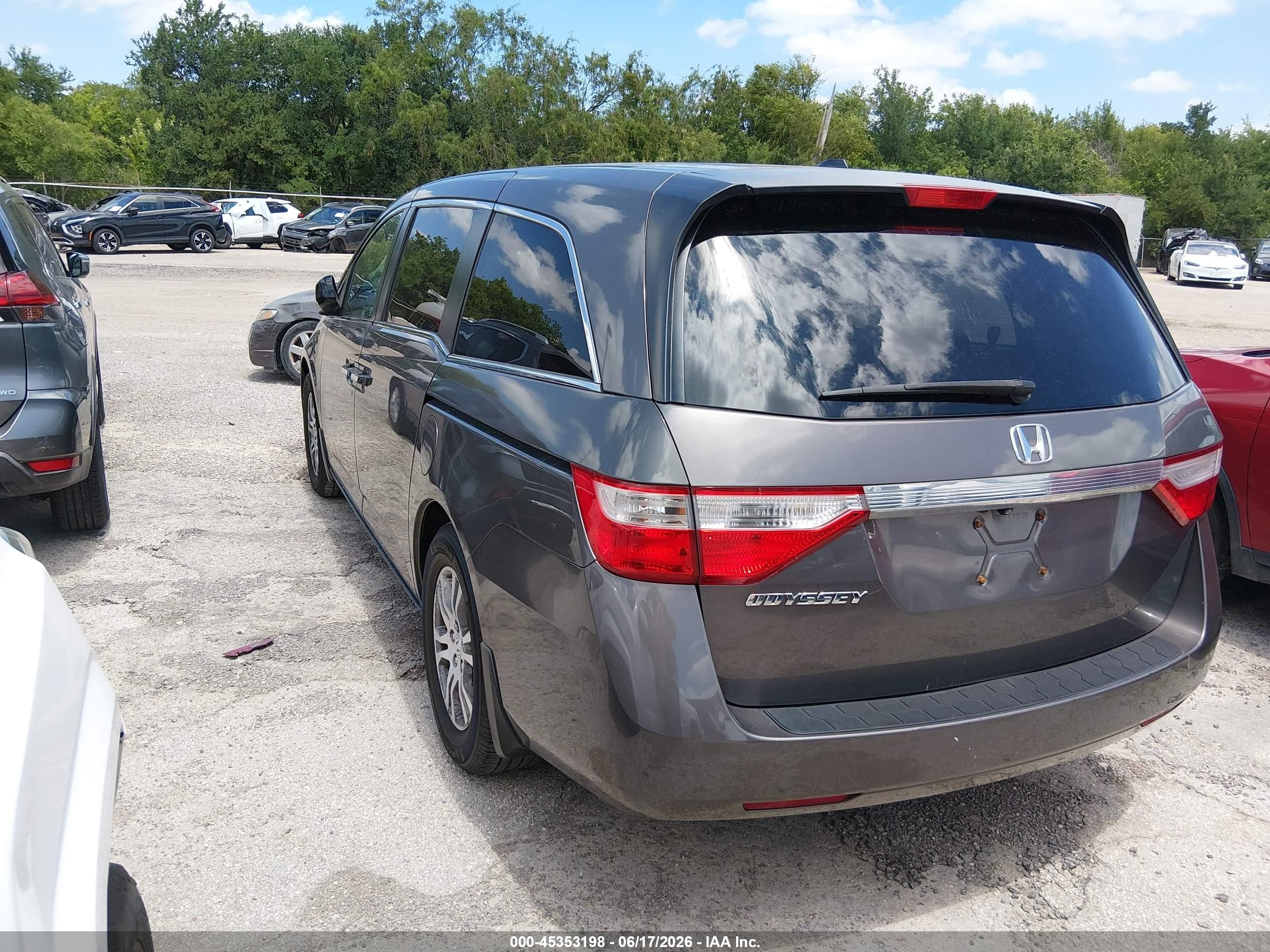 2012 Honda Odyssey Ex-l Silver vin: 5FNRL5H65CB026278