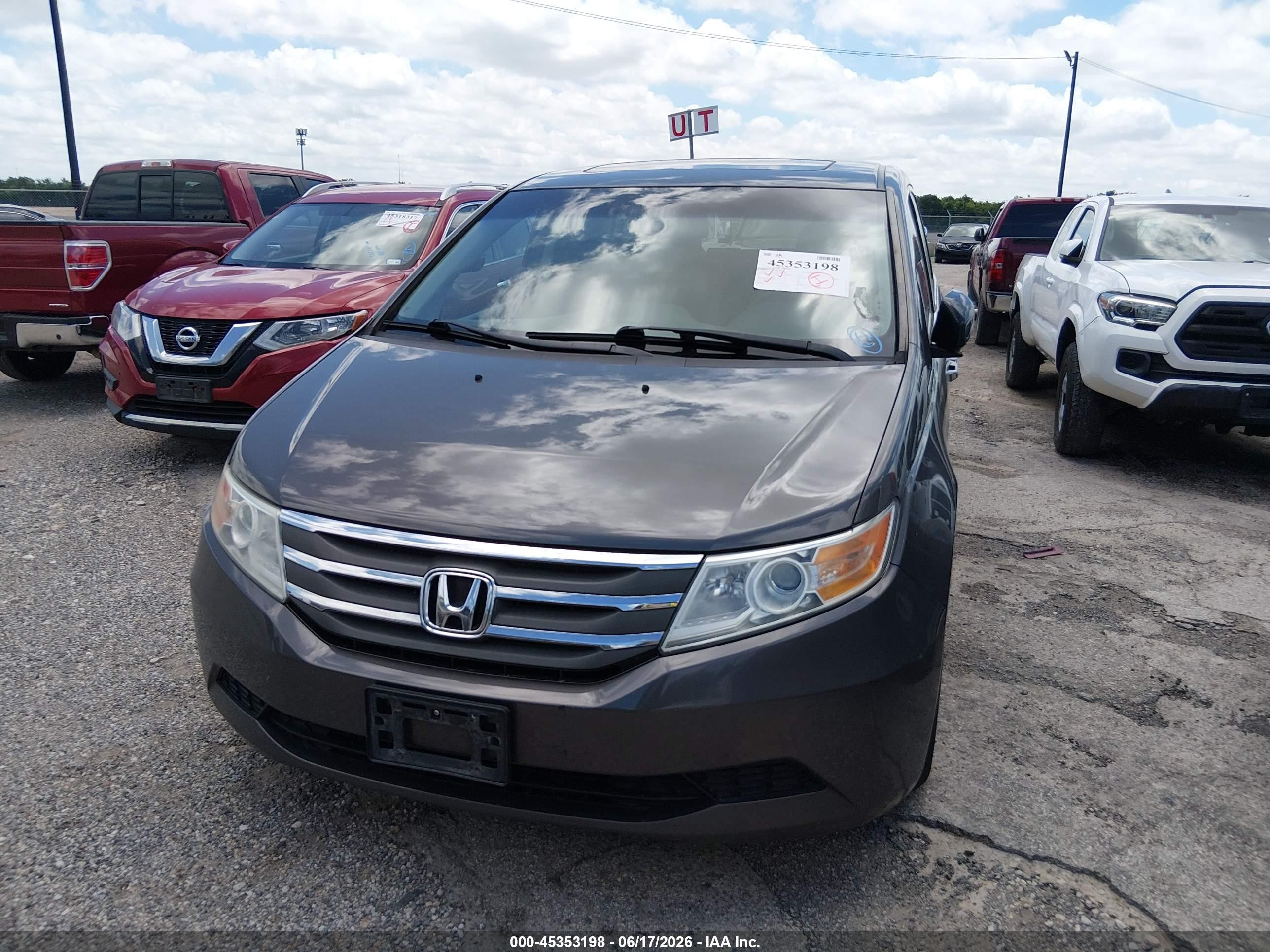 2012 Honda Odyssey Ex-l Silver vin: 5FNRL5H65CB026278