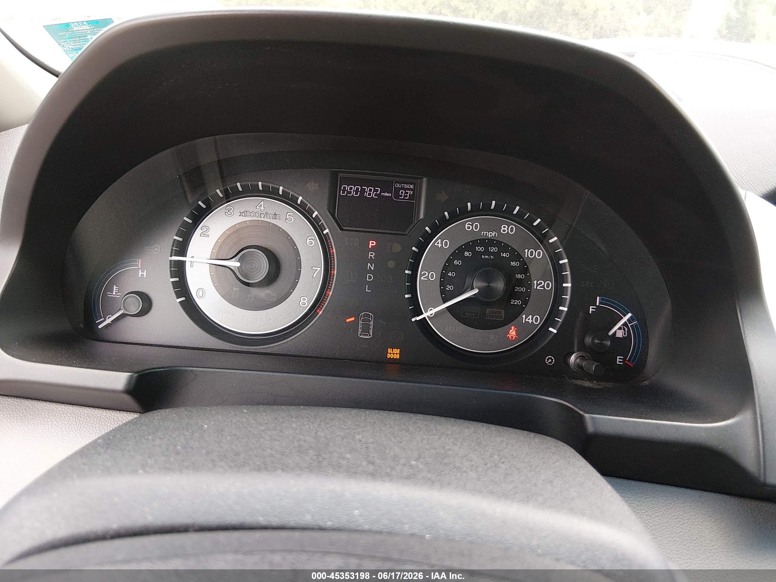 2012 Honda Odyssey Ex-l Silver vin: 5FNRL5H65CB026278