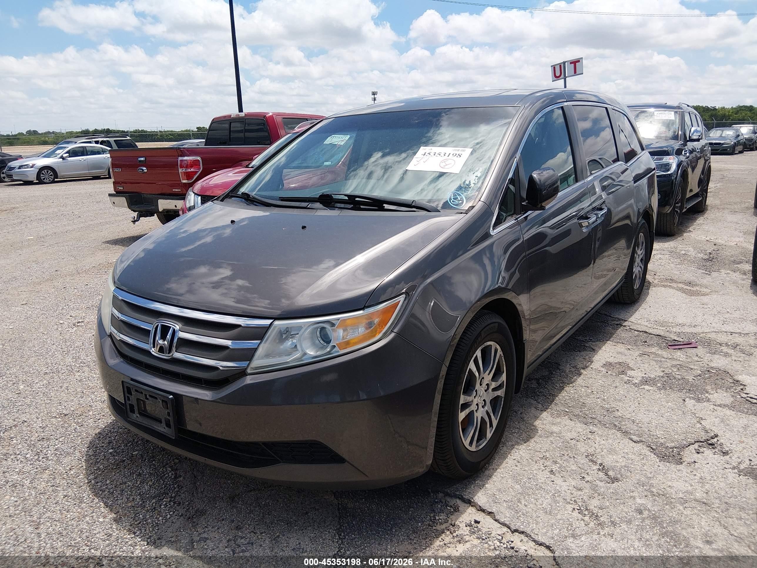 2012 Honda Odyssey Ex-l Silver vin: 5FNRL5H65CB026278